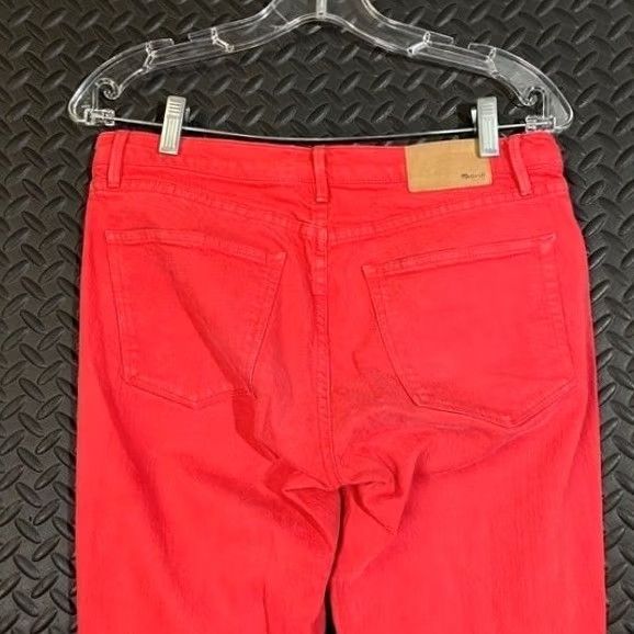Madewell Madewell Skinny Red Mid Rise Denim Jeans Womens Size 27X32 Skinny Red Denim Women 27 32 Size 27" / US 4 / IT 40 - 6 Thumbnail