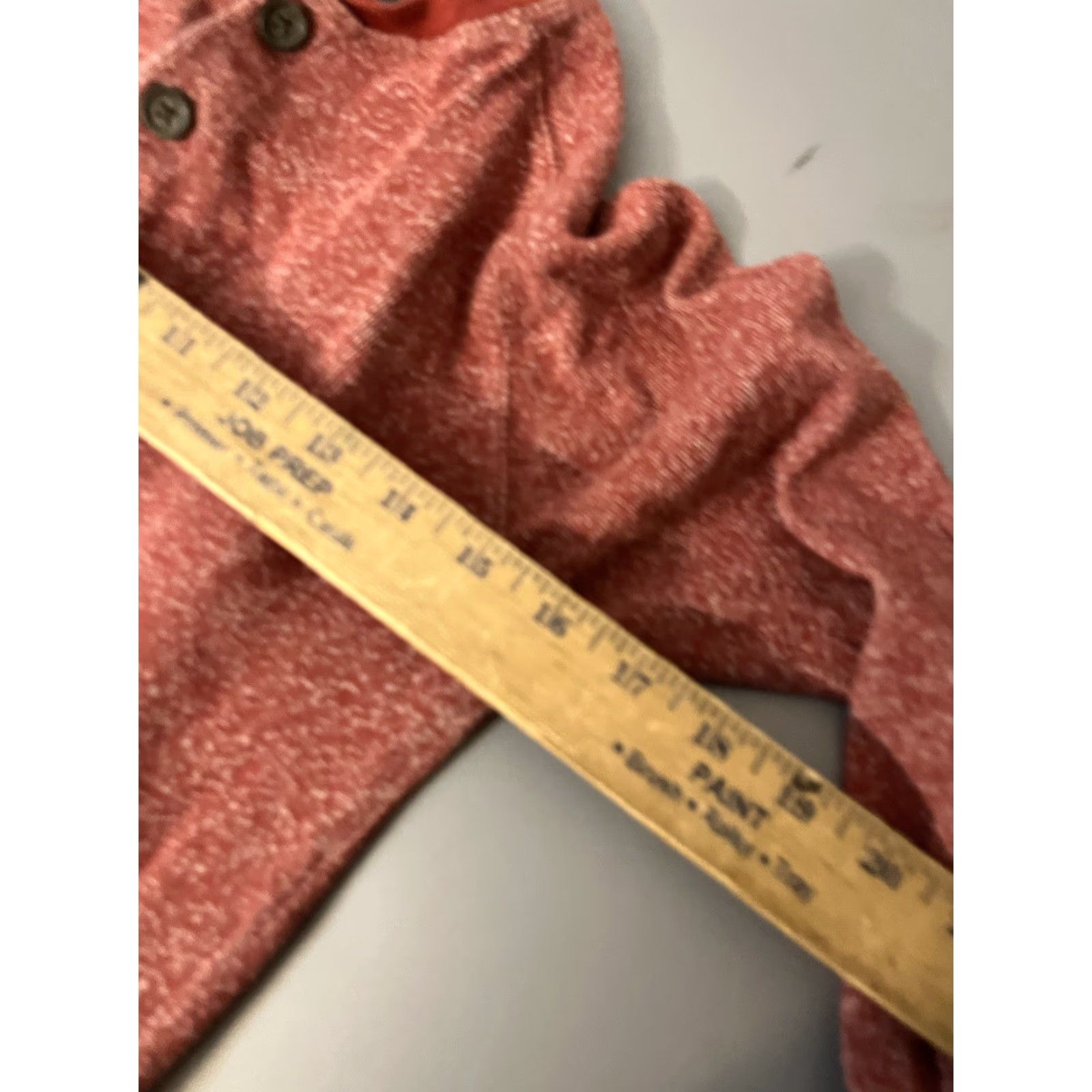 Banana Republic Banana Republic Men’s Size Small Red Henley Cotton Long Sleeve Shirt Size US S / EU 44-46 / 1 - 5 Thumbnail