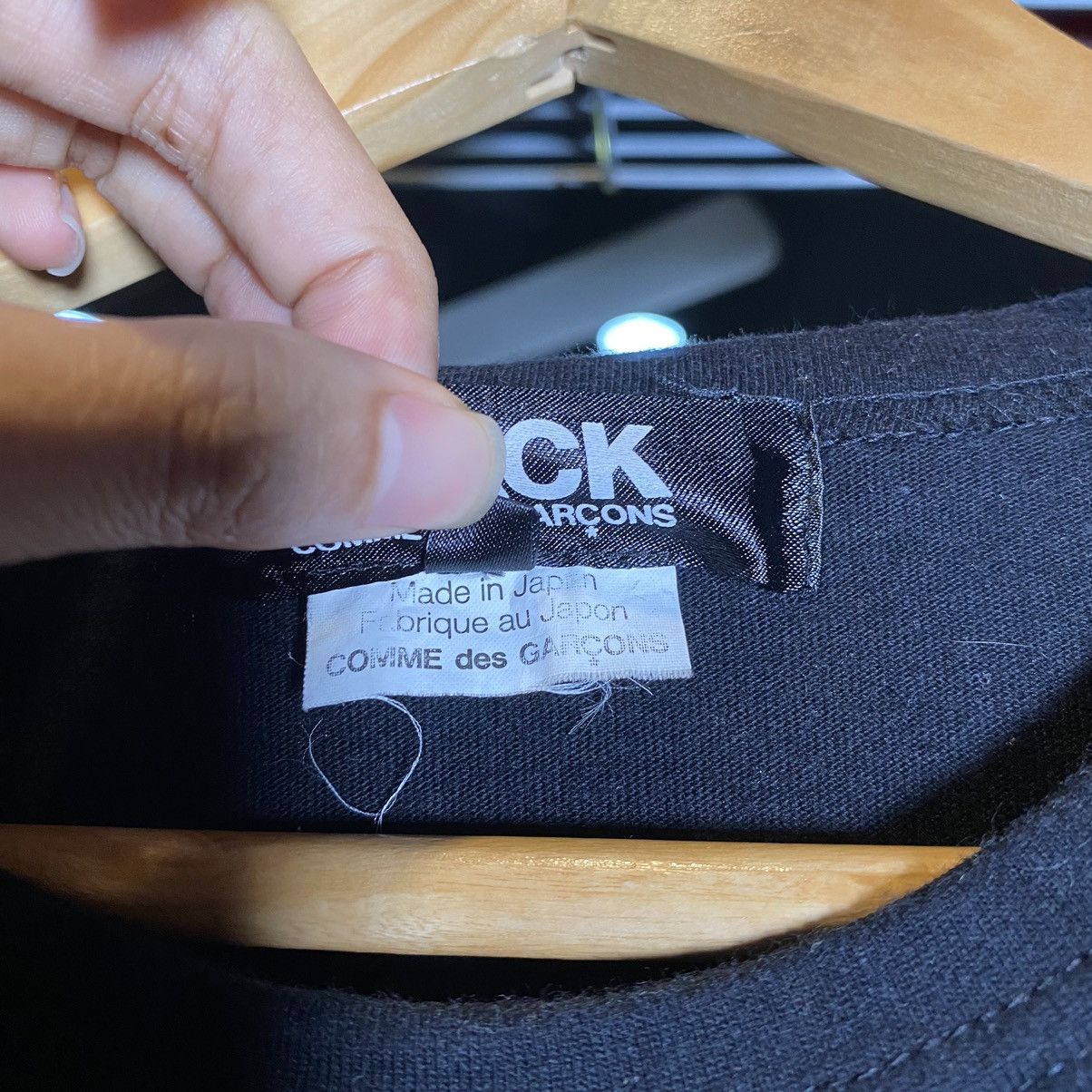 Comme des Garcons Black AD2011 Black Comme des Garcons tee Size US M / EU 48-50 / 2 - 9 Thumbnail