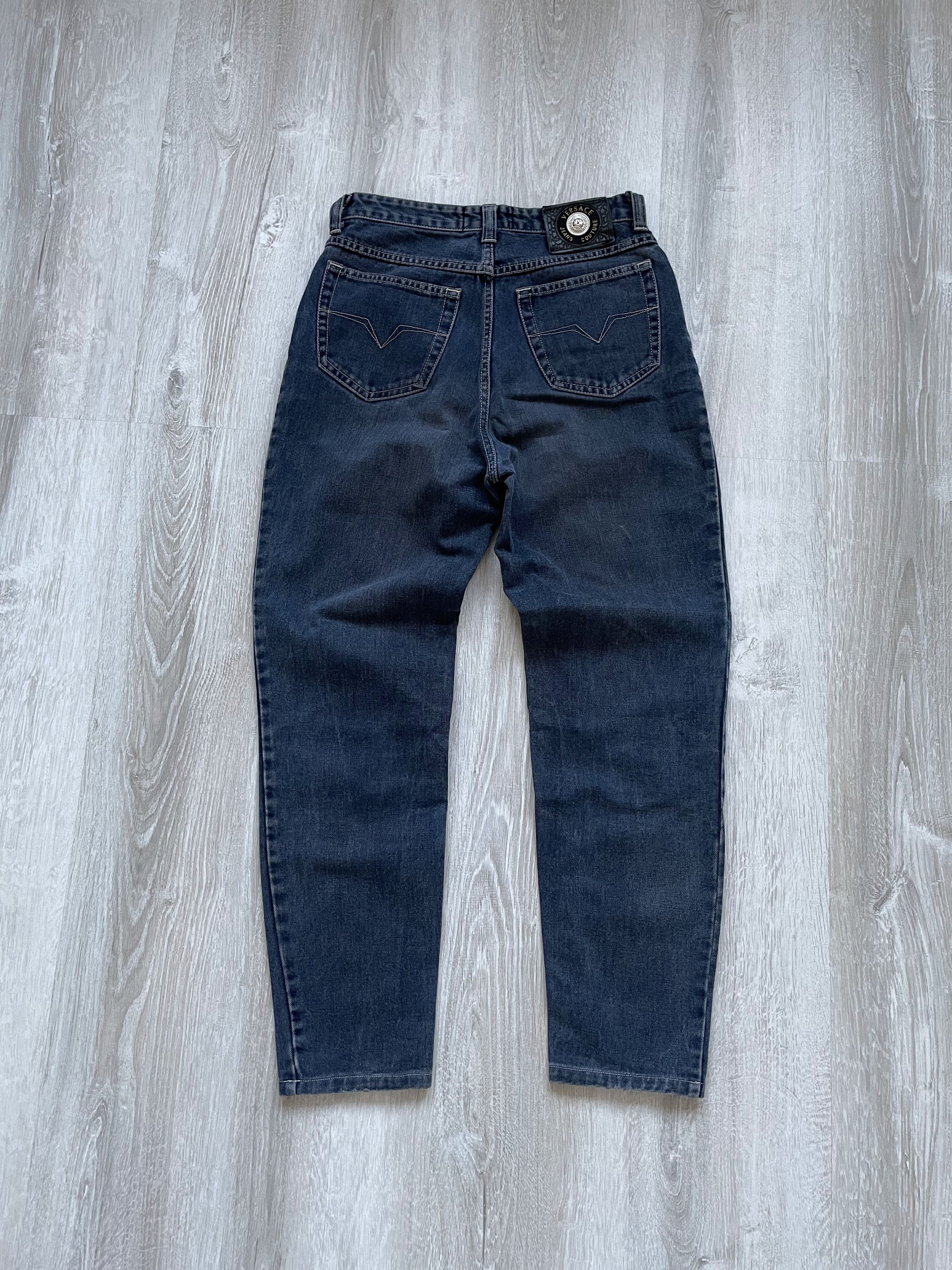 Versace Vintage 90s Versace Jeans Couture Blue Denim Made in Italy Size 28" / US 6 / IT 42 - 1 Thumbnail