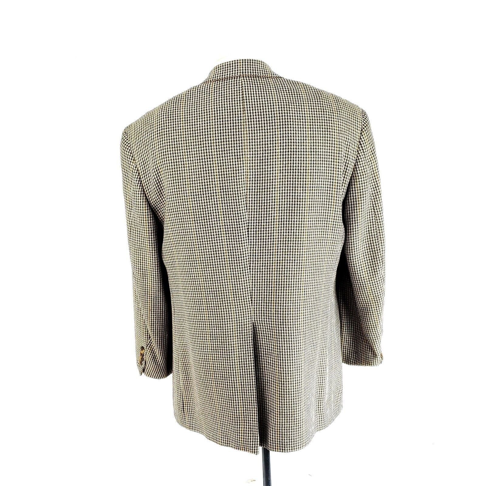 Bill Blass Bill Blass Bespoke Wool Silk 2 Button Sport Coat 40R Brown T Size 40R - 5 Thumbnail