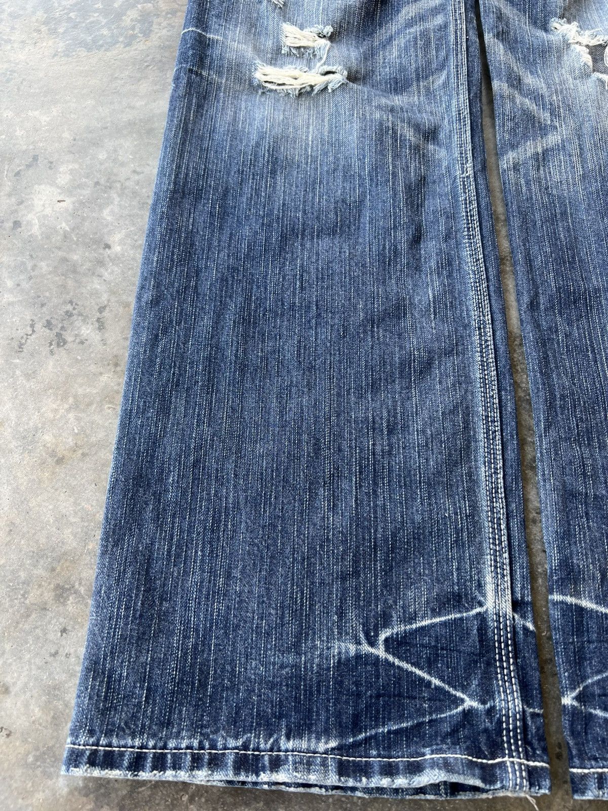 Edwin 💥Flare 💥Vintage Edwin XVS Distress Washed Jean Size US 33 - 3 Thumbnail