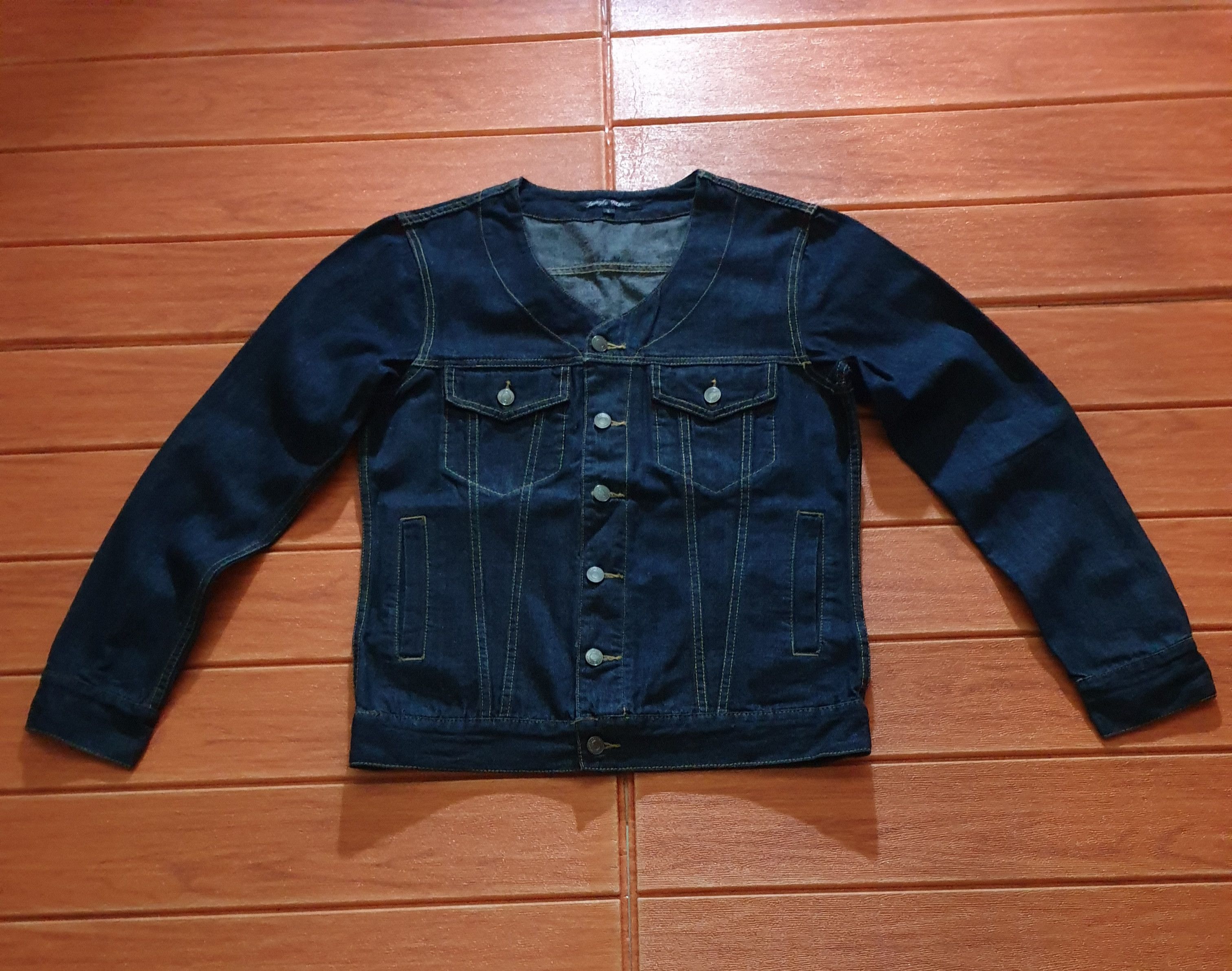 Japanese Brand 💥Jungle storm shawl collar denim jacket Size US M / EU 48-50 / 2 - 4 Thumbnail