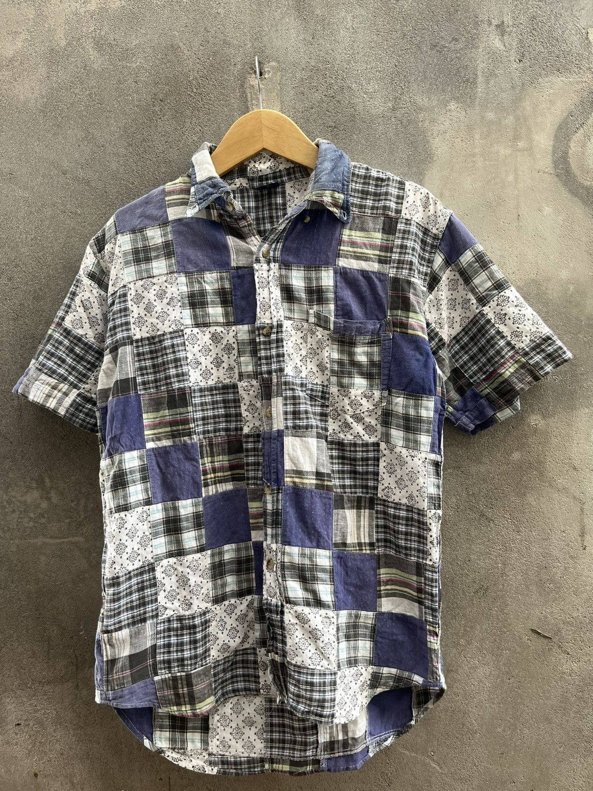 Handmade 2000s CUBIC MEASURE - Patchwork Issey Miyake Style Size US L / EU 52-54 / 3 - 1 Thumbnail