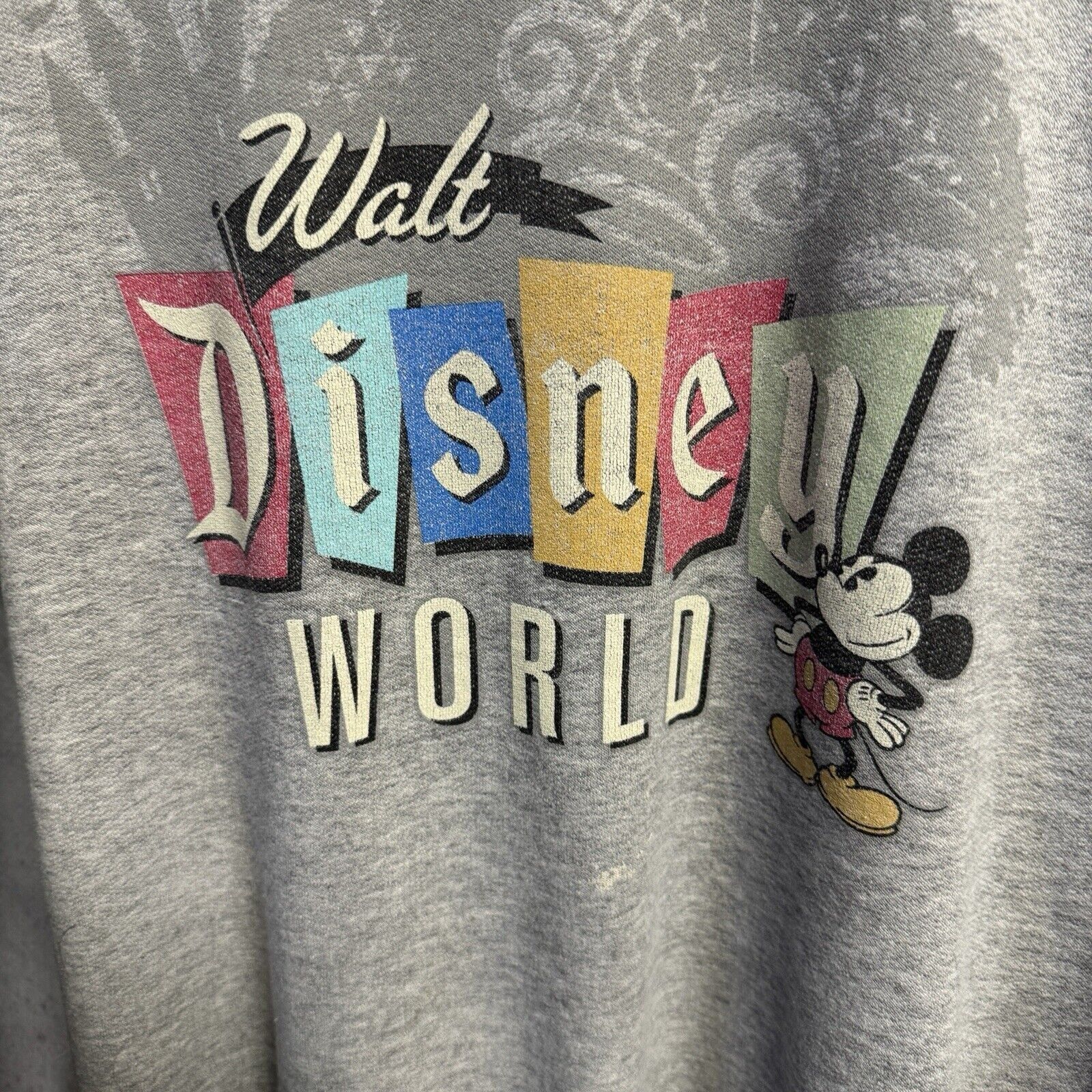 Disney Vintage Walt Disney World Sweatshirt Adult Small Gray Crew N Size US S / EU 44-46 / 1 - 4 Thumbnail