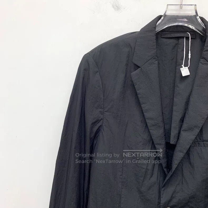 Prada Prada Black nylon lapel single-breasted long-sleeved suit Size US M / EU 48-50 / 2 - 3 Thumbnail