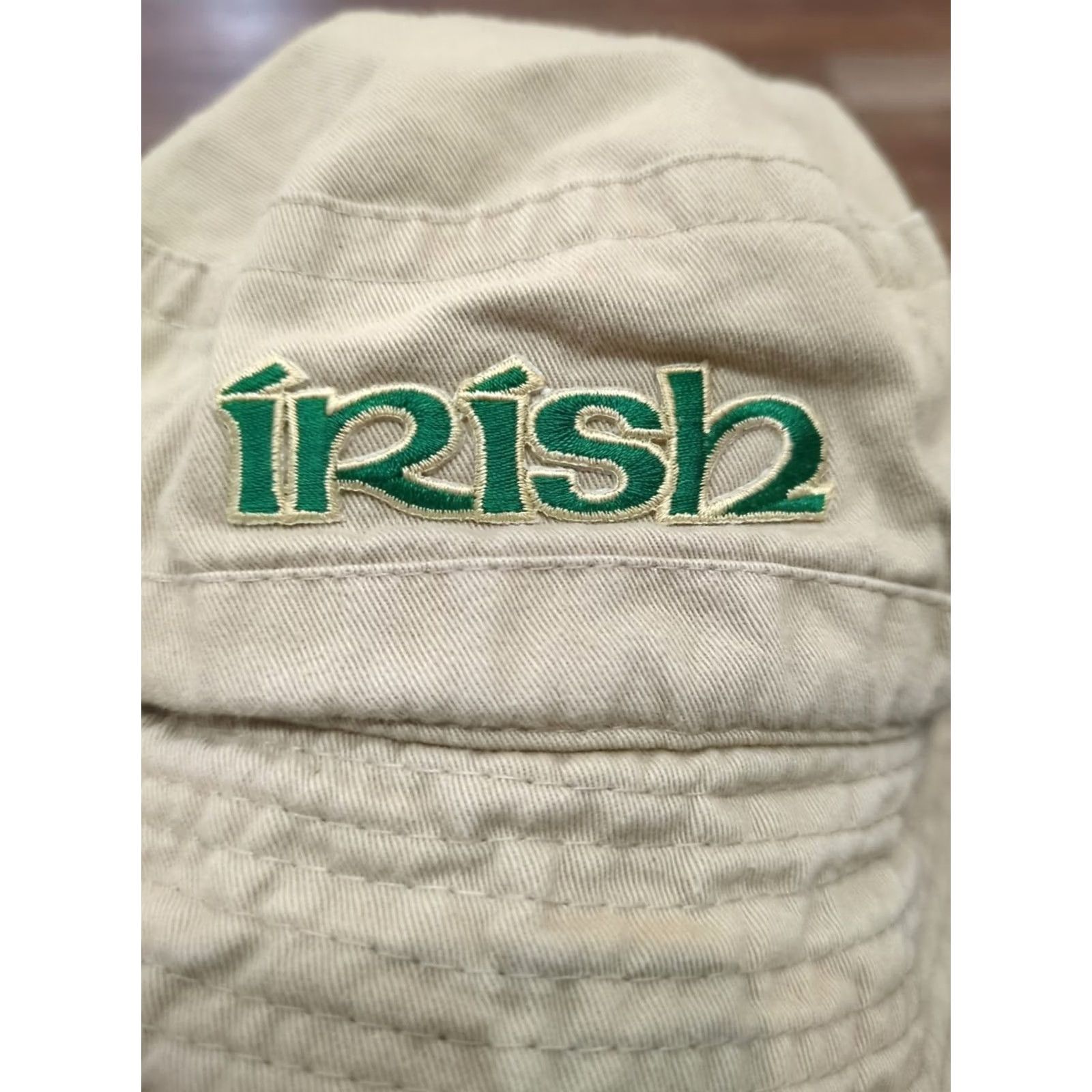 Vintage Fahrenheit Headwear Bucket Hat Adult L/XL Cotton Tan Blue Classic Packable Men Summer" Size ONE SIZE - 2 Thumbnail