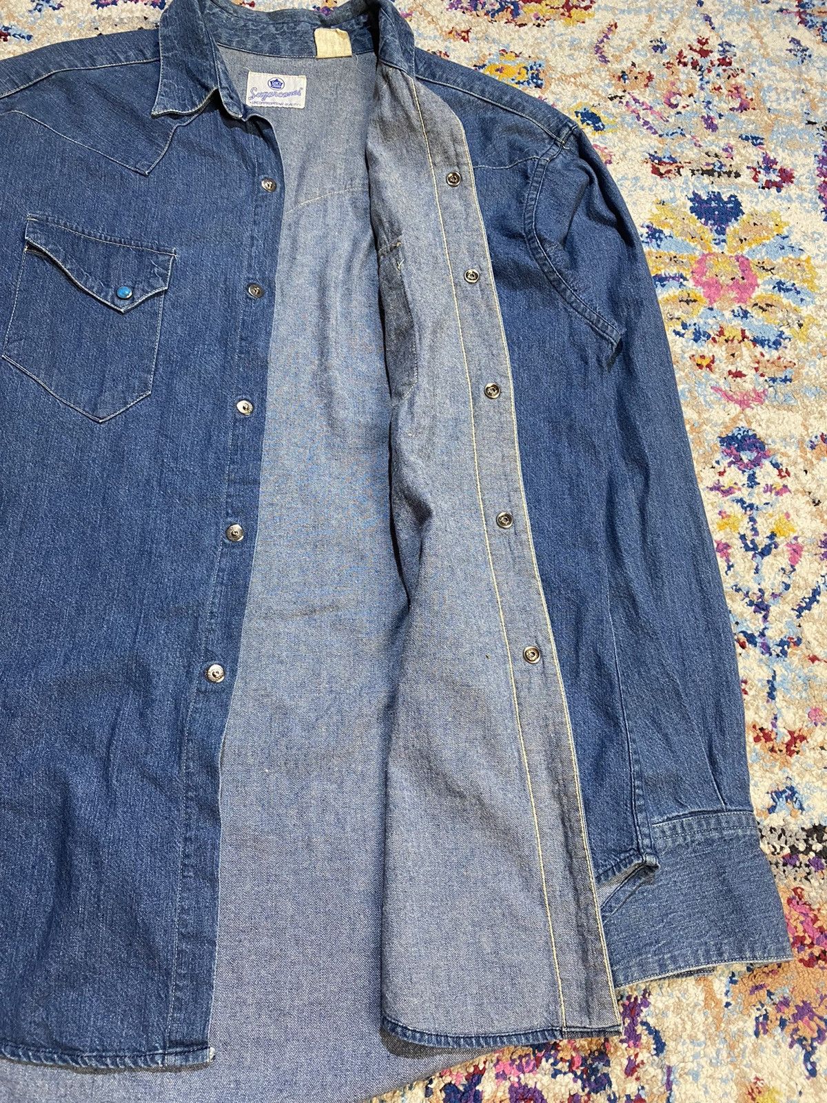 Sugar Cane × Toyo Enterprises × Vintage SUGARCANES CANES CROWN VINTAGE STUDS BUTTON WESTERN SHIRTS Size US L / EU 52-54 / 3 - 11 Thumbnail