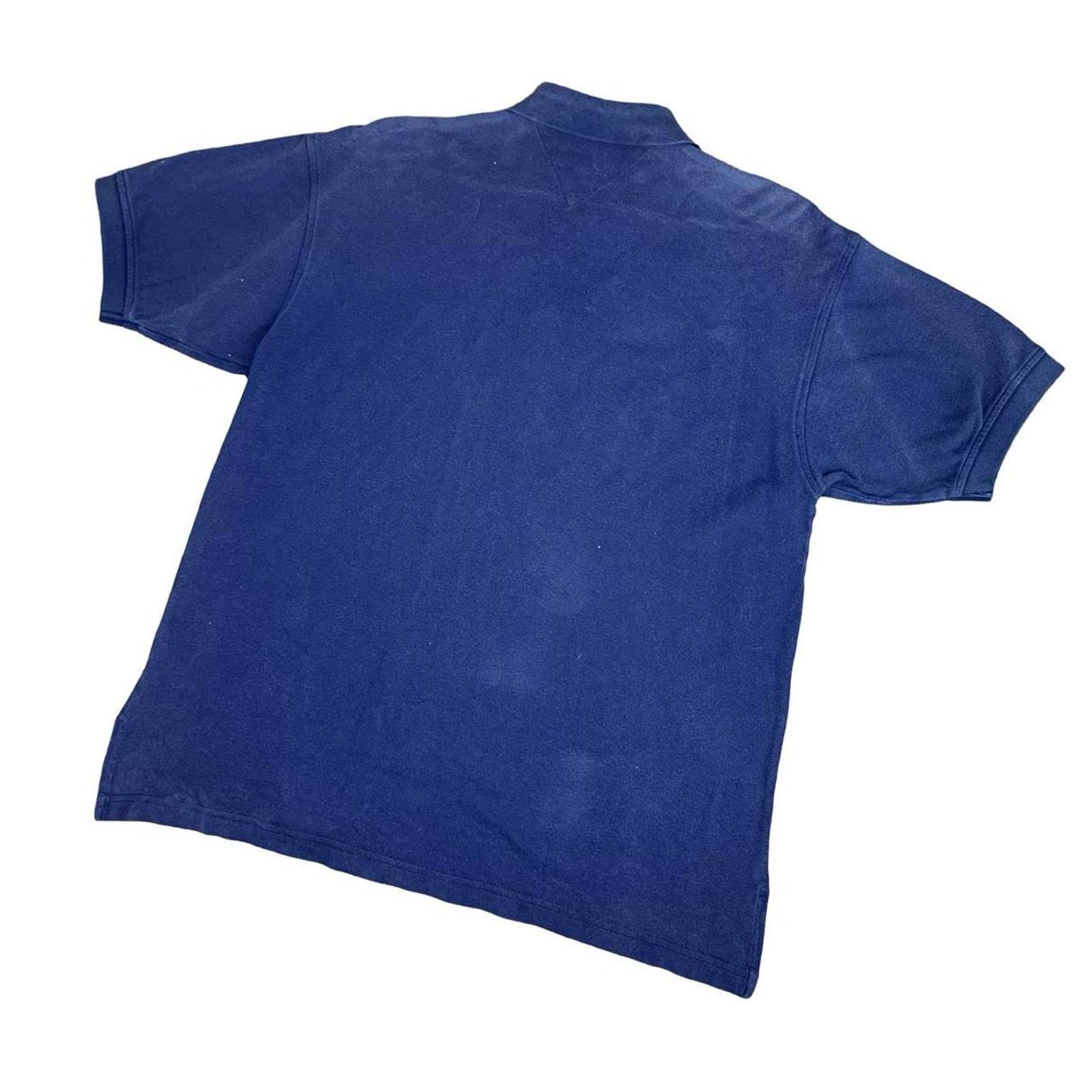 Tommy Hilfiger × Vintage Vintage 90s Tommy Hilfiger Blue Polo Shirt Size US M / EU 48-50 / 2 - 3 Thumbnail