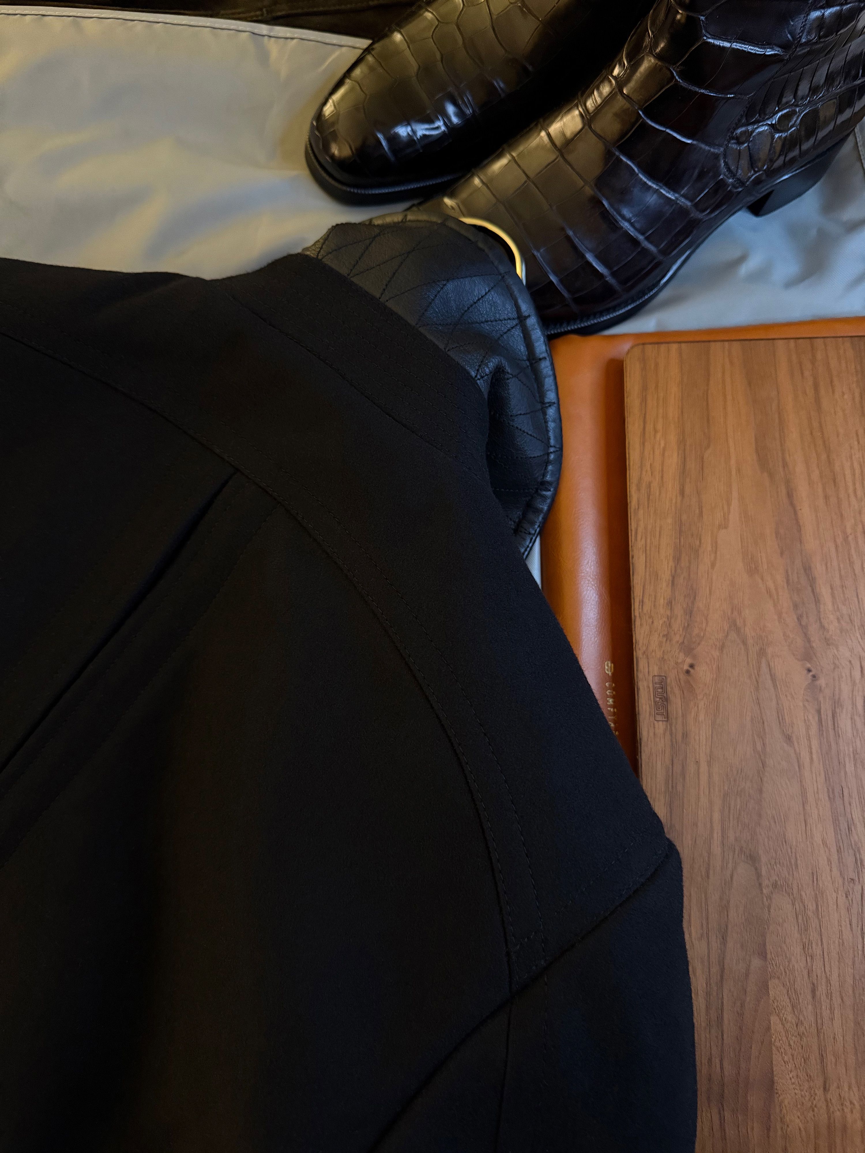 Belstaff Coveted, Badass $1,700 w/tax Leather Accents Peacoat Size US M / EU 48-50 / 2 - 18 Thumbnail