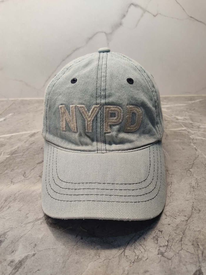 Vintage NYPD Denim Style Cap Hat Size ONE SIZE - 2 Thumbnail