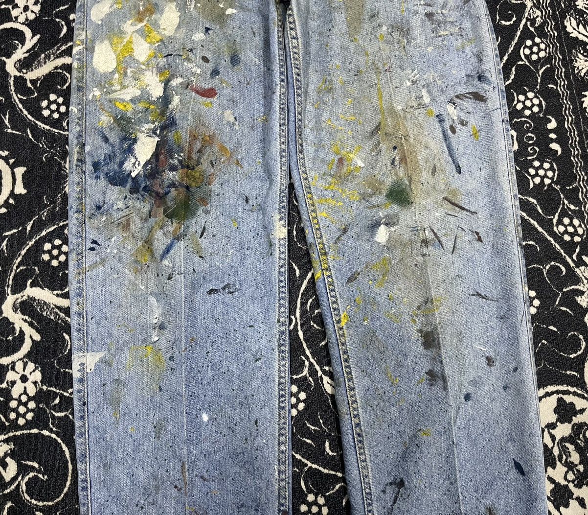 Levi's 90s LEVIS 540 BAGGY JEANS SPLASH PAINT JEANS 34x32 Size US 34 / EU 50 - 5 Thumbnail