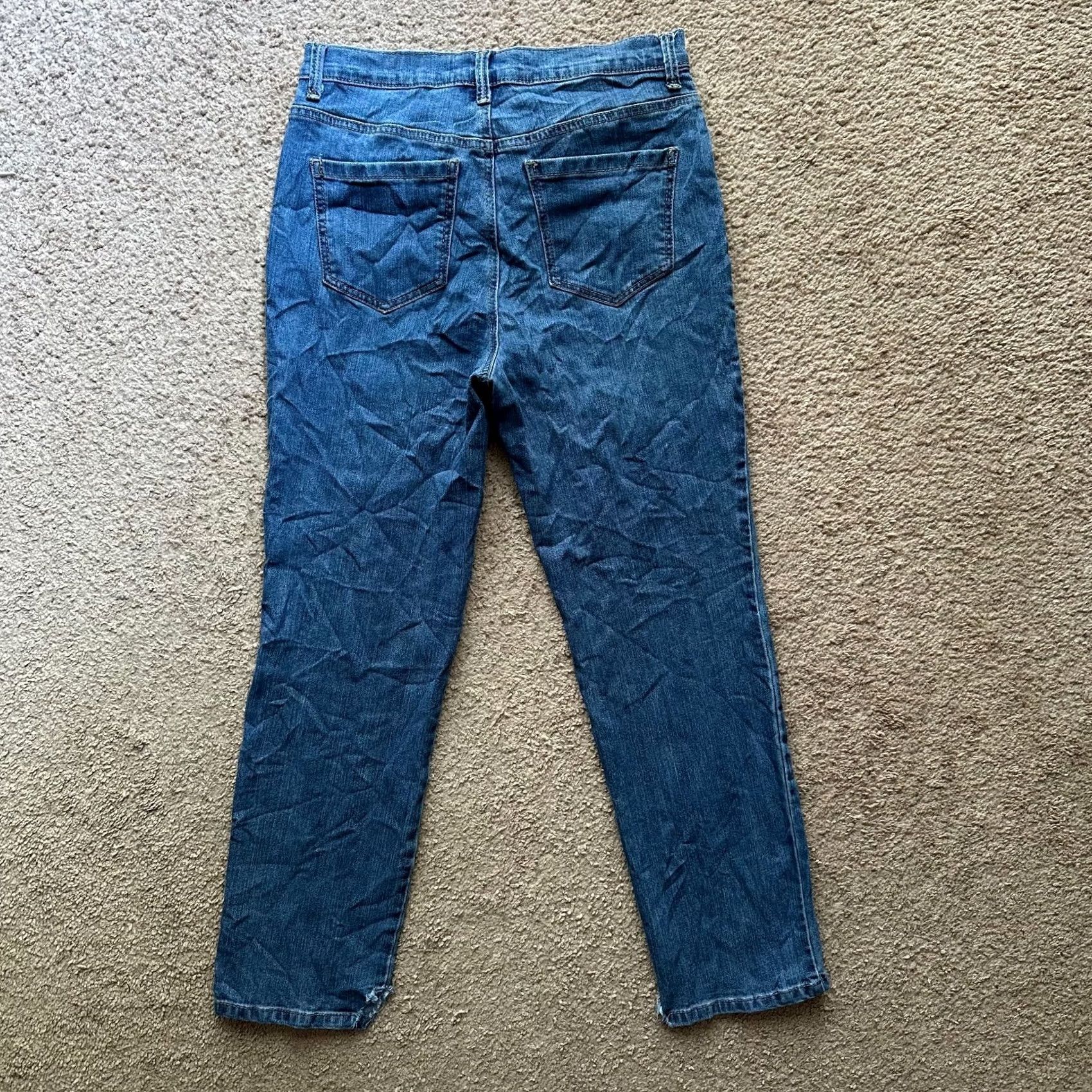 Gloria Vanderbilt Gloria Vanderbilt Jeans Womens 8 Petite Mid Rise Blue Denim Skinny Amanda Size 30" / US 8 / IT 44 - 3 Thumbnail