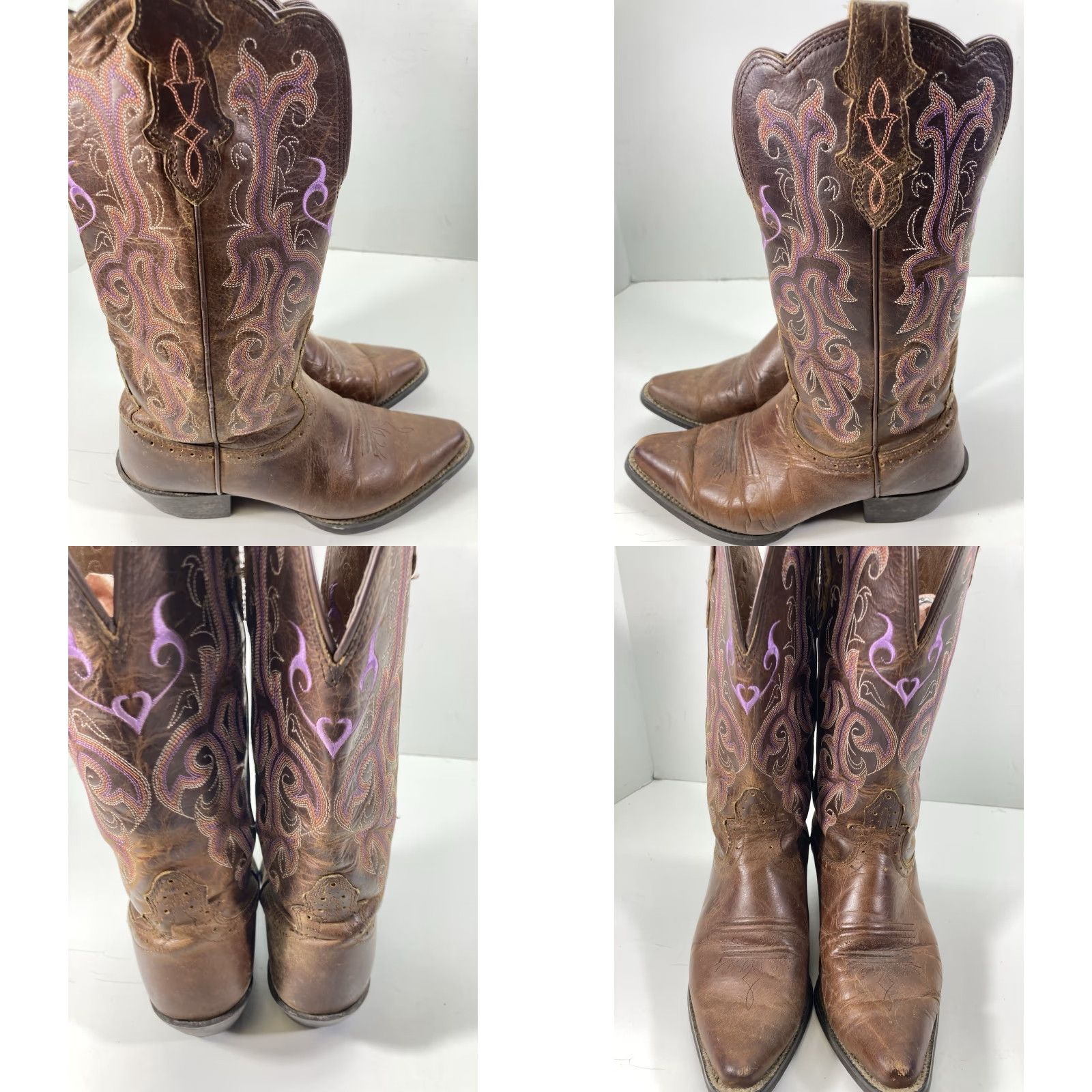 Justin Boots Justin Boots Women Brown Leather Embroidered Western Rodeo 6 B User: Justin Boots Women Brown Leather Embroidered Western Rodeo 6 B Size US 6 / IT 36 - 10 Thumbnail
