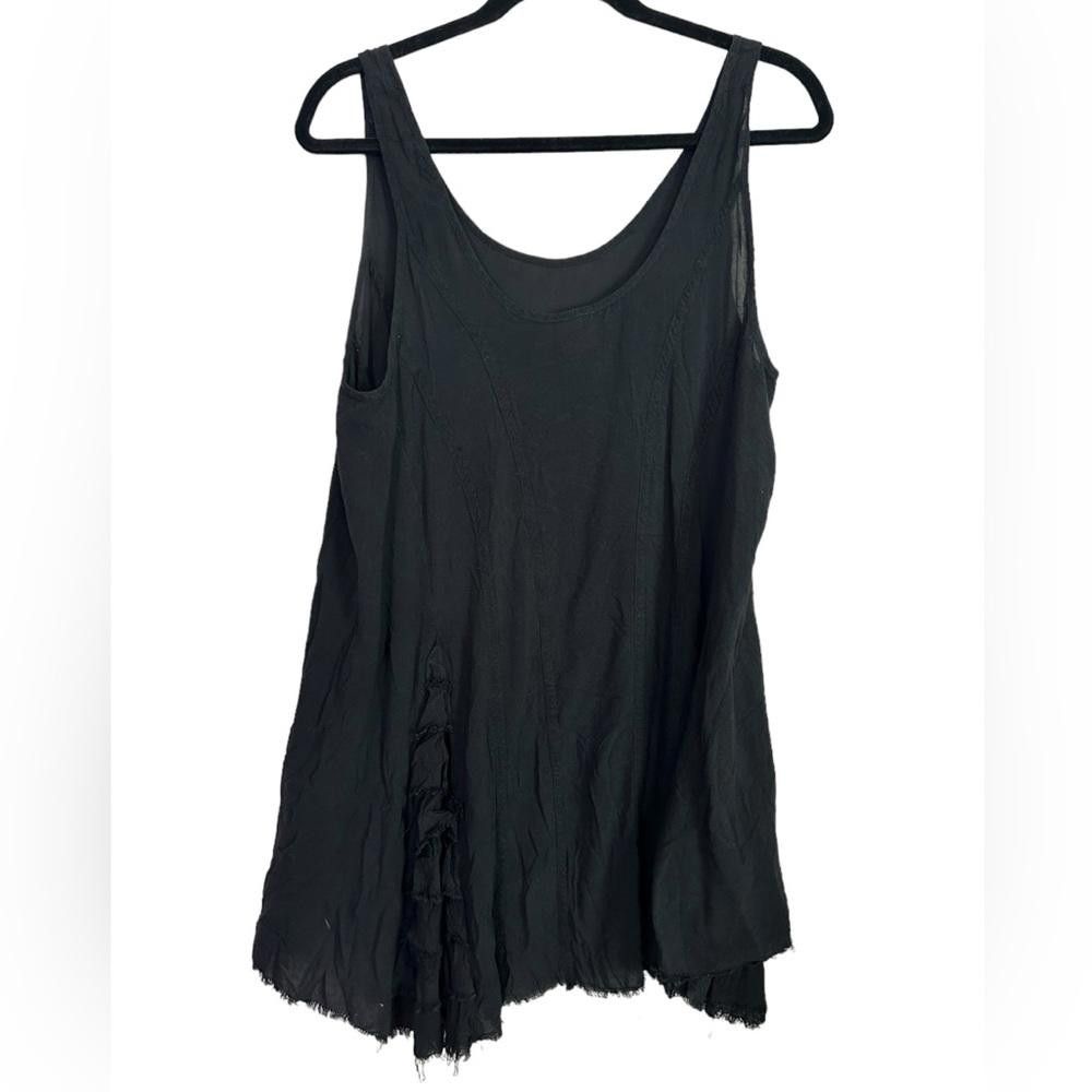 Free People Free People l Black Fringe Ruffle Side Tunic Small Size S / US 4 / IT 40 - 3 Thumbnail