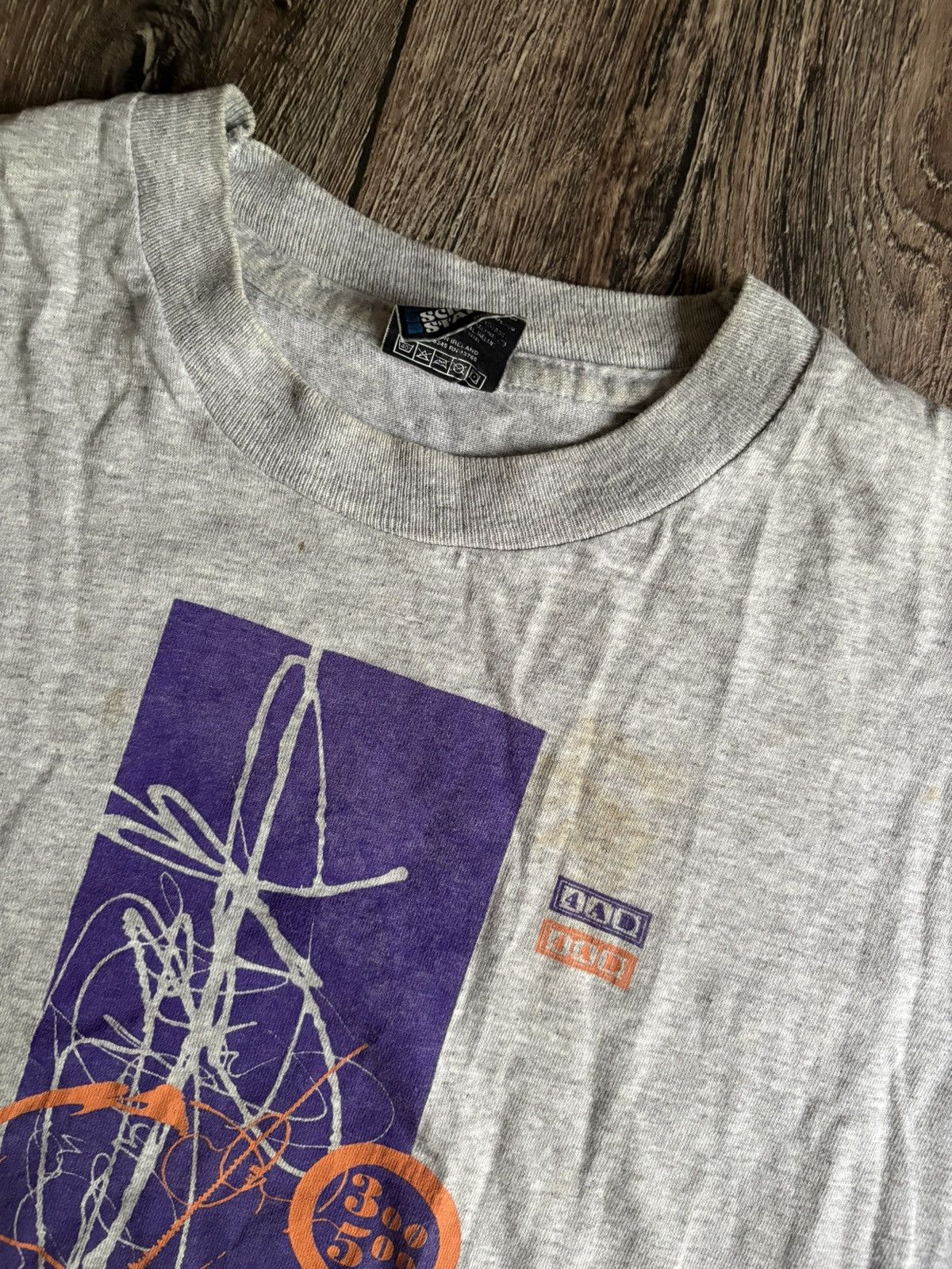 Vintage Vintage 80s Rare Single Stitch 4AD Records ‘Liliput’ T-shirt Size US XL / EU 56 / 4 - 7 Thumbnail