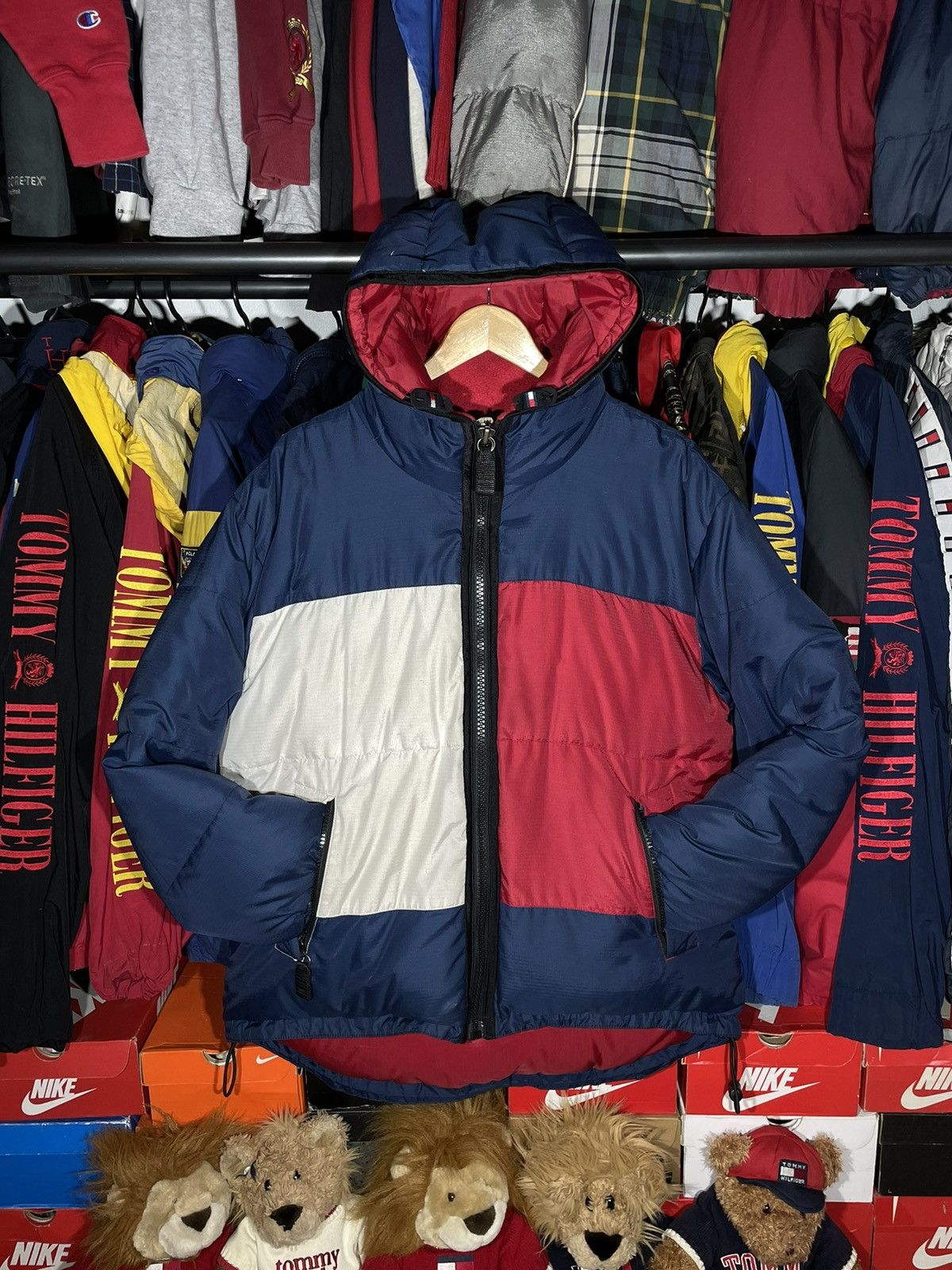 Tommy Hilfiger × Vintage Puffer Tommy Hilfiger Big Logo Flag Vintage 90’s Collection Size US L / EU 52-54 / 3 - 25 Thumbnail