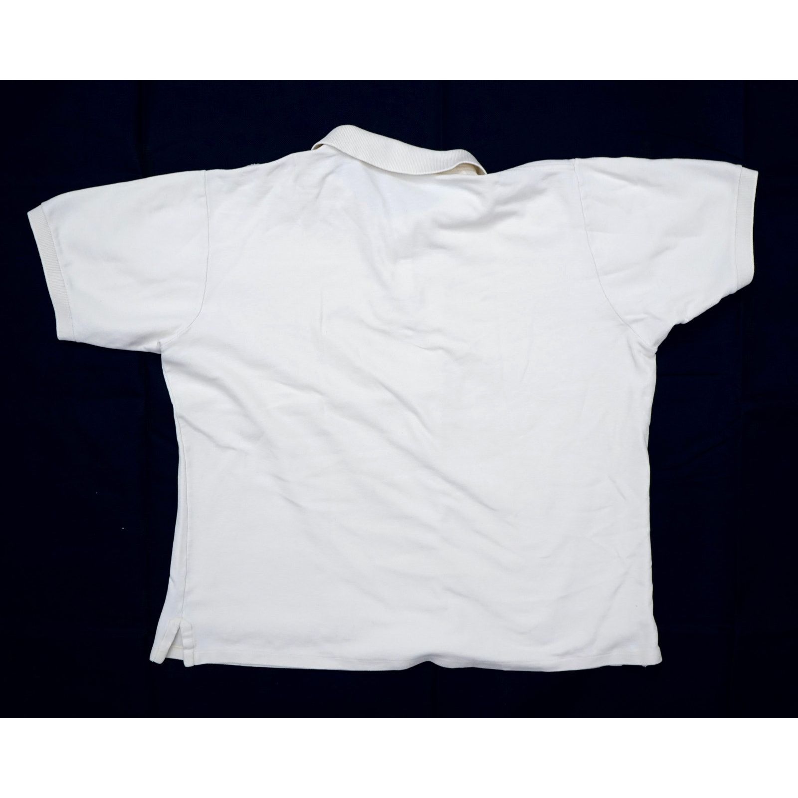 Lands' End × Vintage Vintage 90s Lands' End White Polo Shirt Men's XL Size US XL / EU 56 / 4 - 2 Thumbnail