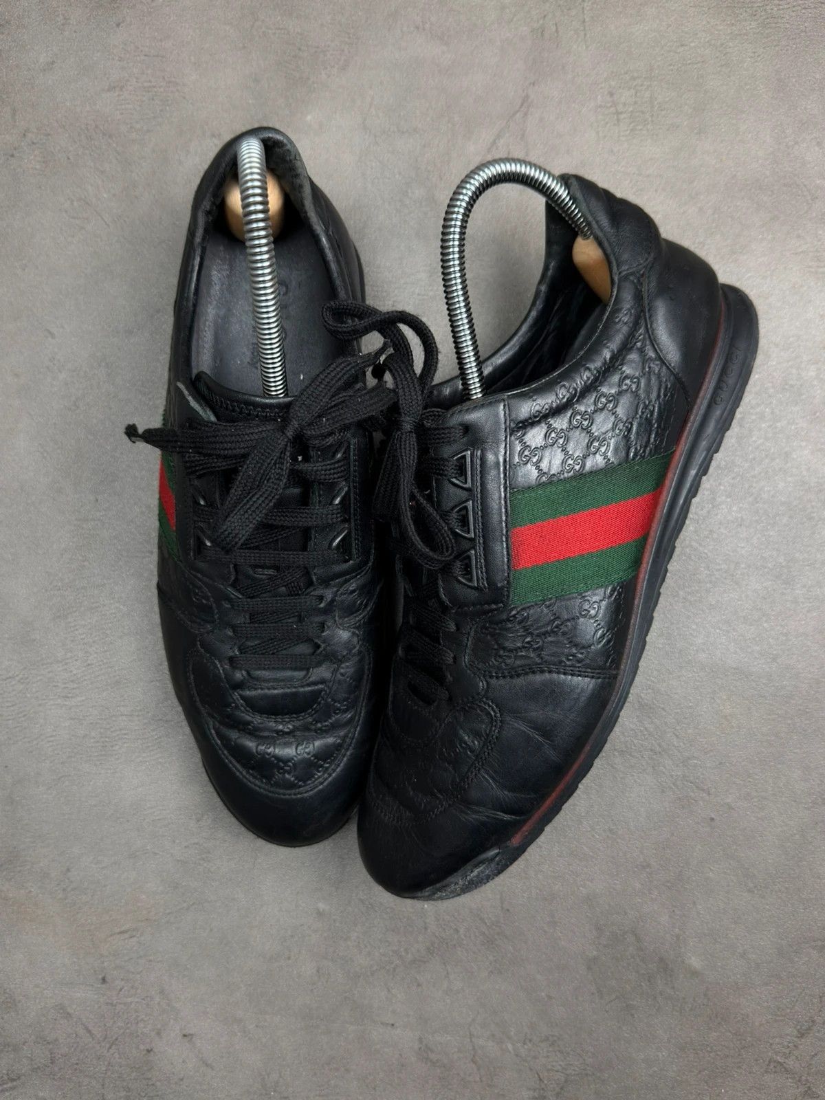 Gucci GG leather monogram vintage 2000’s trainers