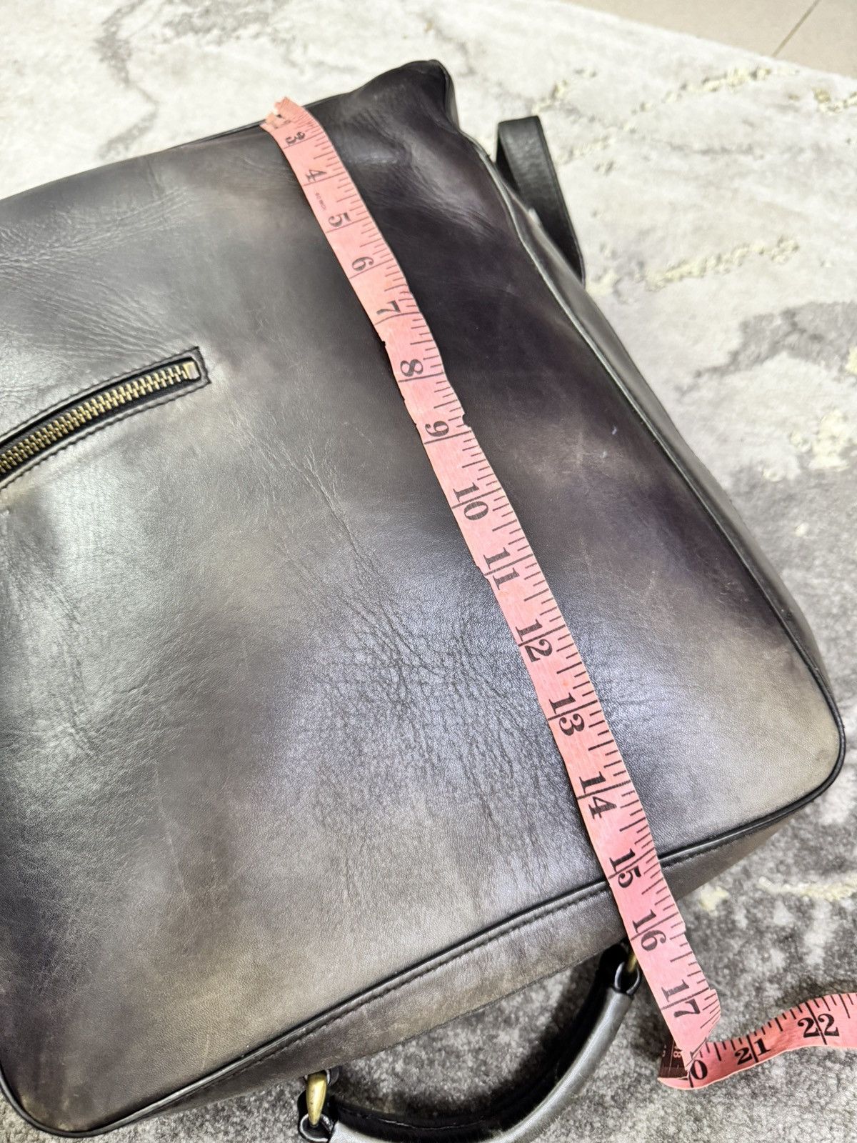 Japanese Brand MOTHERHOUSE JAPAN ANTIQUE SQUARE LEATHER BAGPACK Size ONE SIZE - 6 Thumbnail