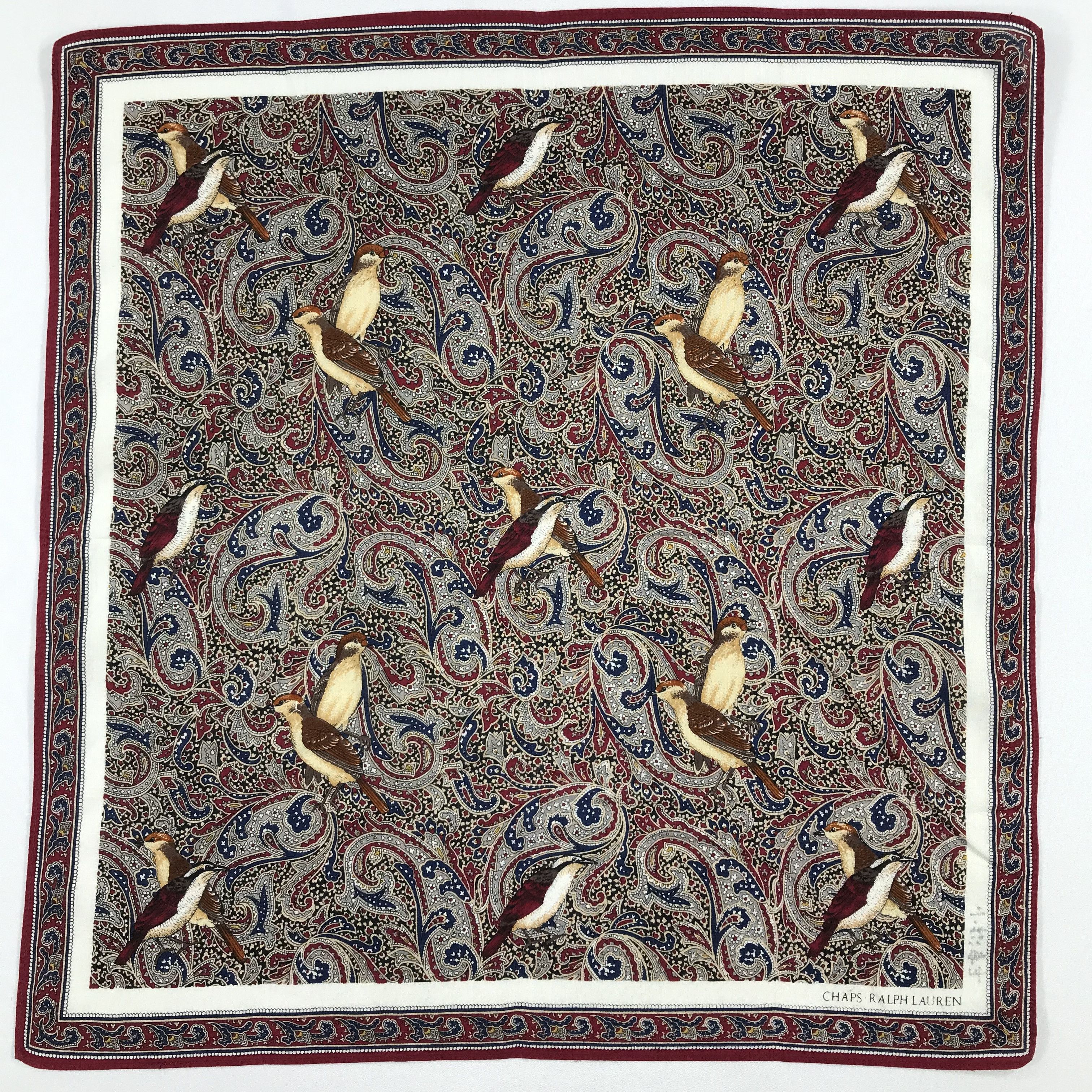 Chaps Ralph Lauren × Vintage Chaps Ralph Lauren Bandana / Handkerchief/Neckerchief -S1987 Size ONE SIZE - 1 Thumbnail