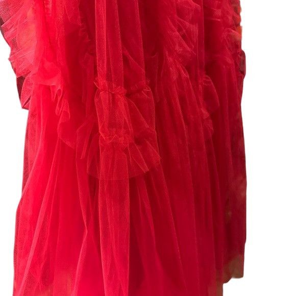 Bcbgmaxazria BCBG Max Azria Strapless Ruffle-Trimmed Gown 🌹 Size L / US 10 / IT 46 - 4 Thumbnail