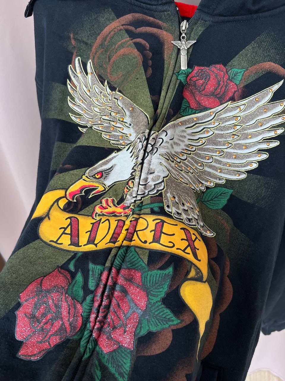 Avirex Avirex Hoodie Mens Size XXL Full Zip Rhinestone Eagle Jacket Size US XL / EU 56 / 4 - 10 Thumbnail