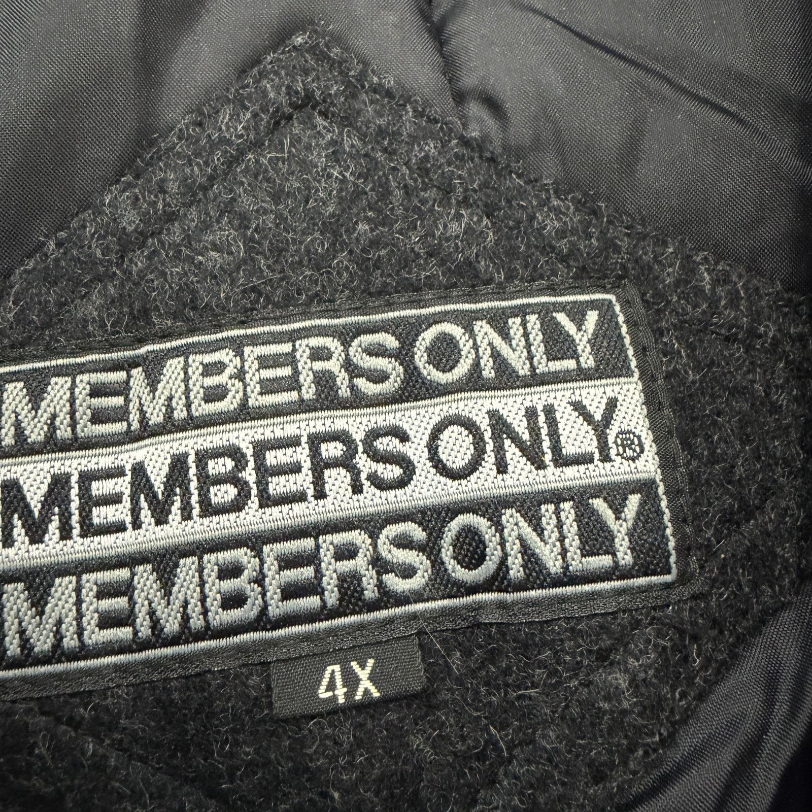 Vintage Vintage Members Only Bomber Jacket Men's 4XL Grey 100% Wool Size US XXL / EU 58 / 5 - 4 Thumbnail