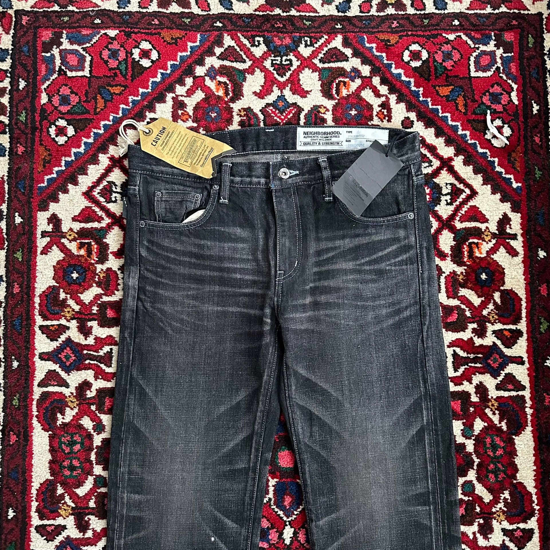 Neighborhood neighborhood 15aw black narrow m jeans Size US 30 / EU 46 - 3 Thumbnail