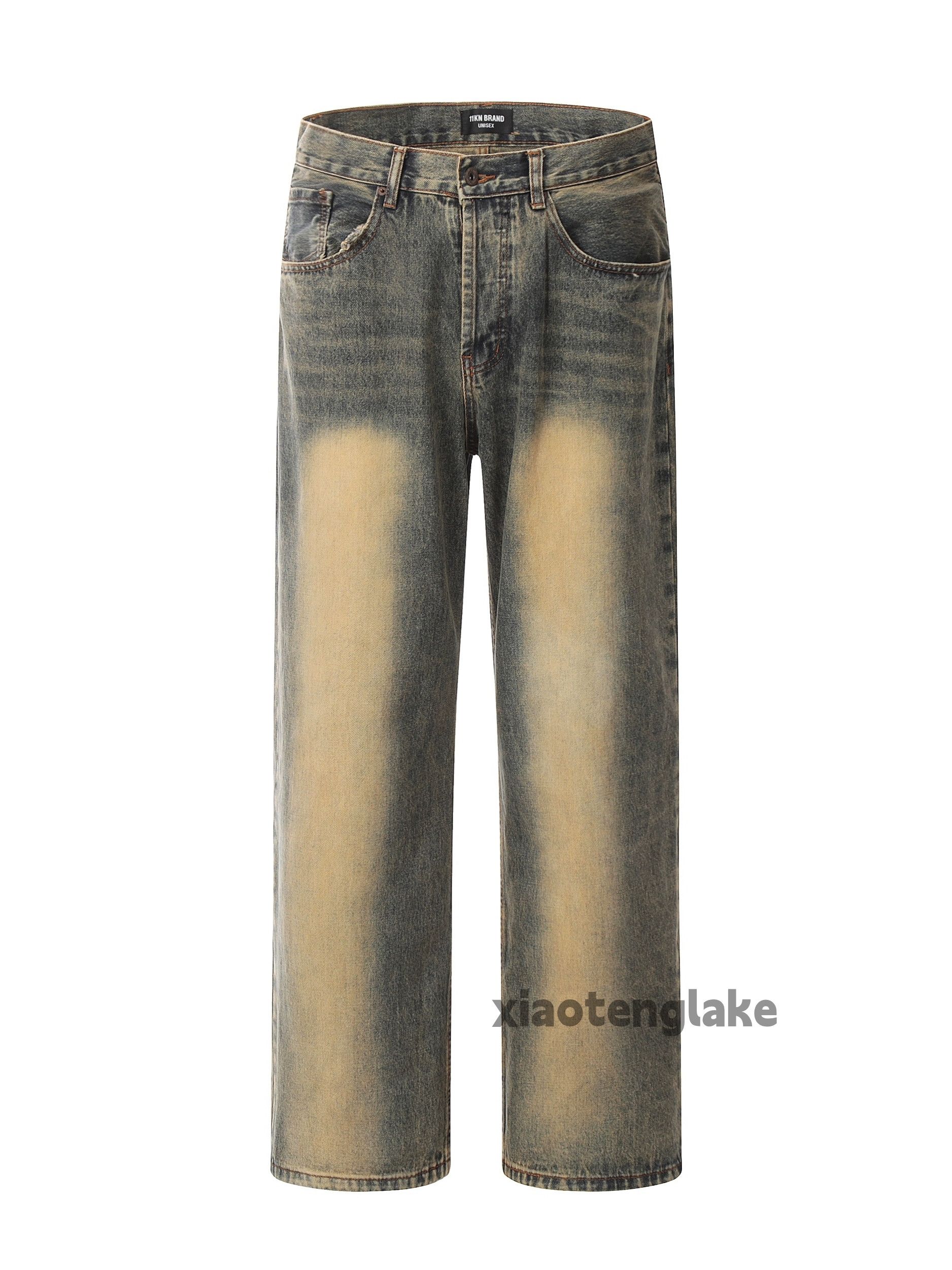 Jean × Vintage washed faded cleanfit hiphop loose baggy jeans Size US 28 / EU 44 - 2 Thumbnail