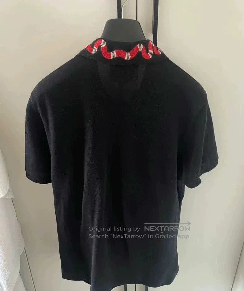 Gucci Gucci Black Embroidered Polo Shirt. Size US L / EU 52-54 / 3 - 3 Thumbnail