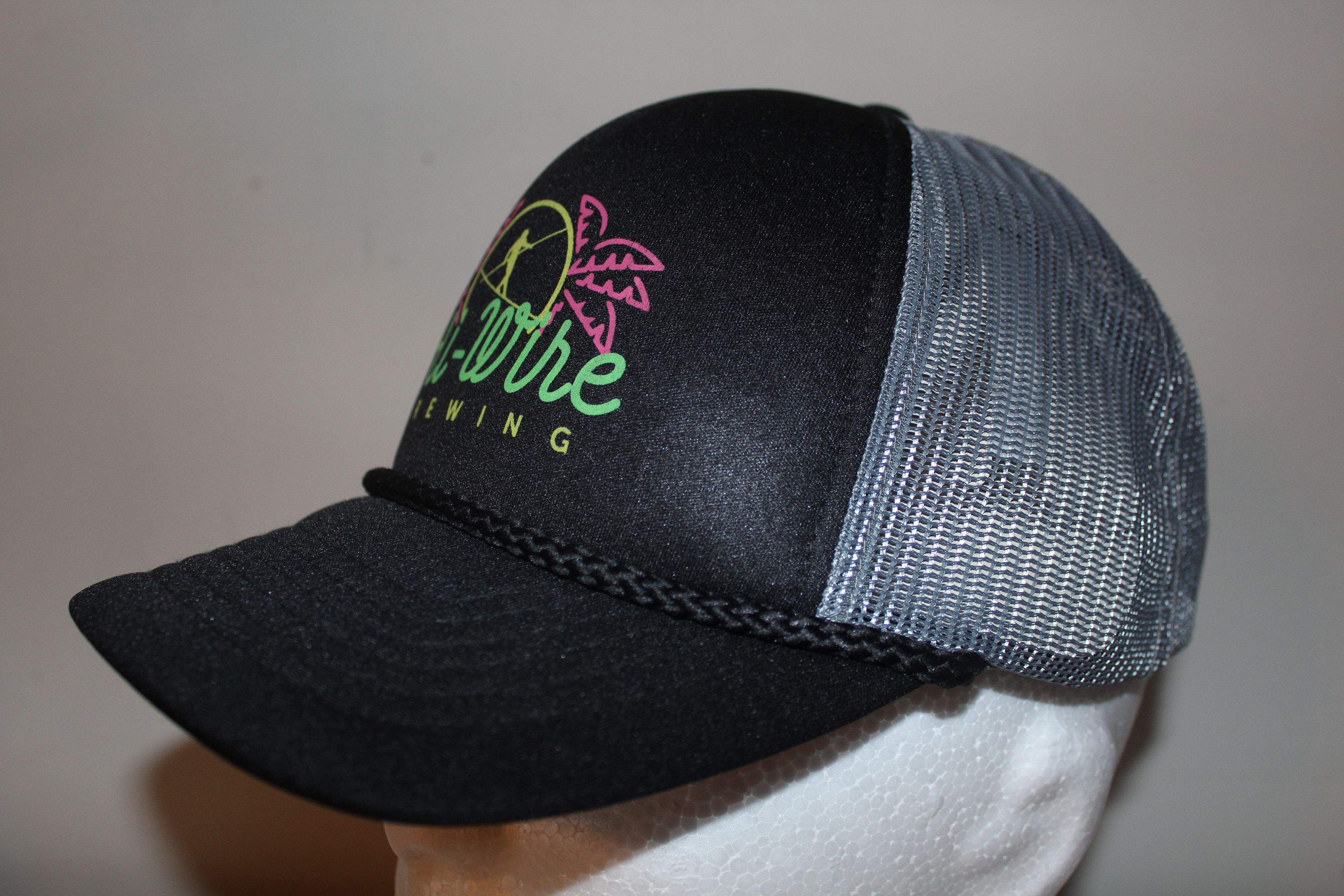 Other Hi-Wire Brewing Company Black Gray Trucker Mesh Hat Size ONE SIZE - 3 Thumbnail