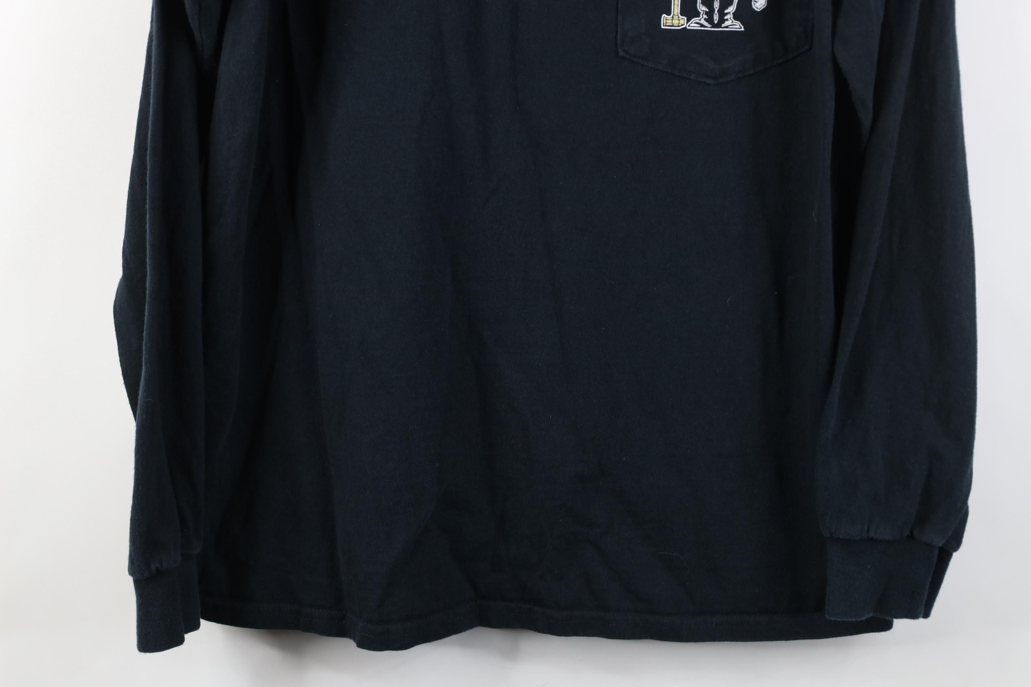 Vintage Vintage 90s Y2K Purdue University Long Sleeve T-Shirt Black Size US S / EU 44-46 / 1 - 3 Thumbnail