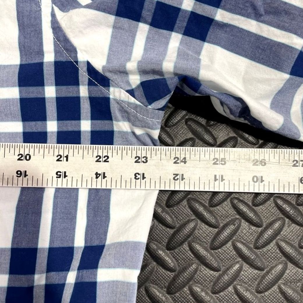 American Eagle Outfitters American Eagle Button Up Flannel Shirt Blue White Classic Fit Men XL Long Sleeve Casual Wear Size US XL / EU 56 / 4 - 7 Thumbnail