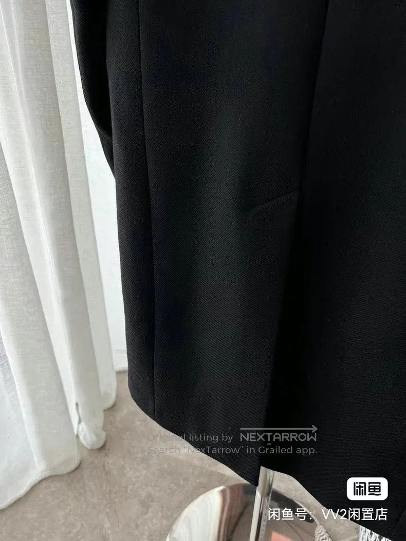 Saint Laurent Paris Saint Laurent Paris Black Double Breasted Wool Coat Size US M / EU 48-50 / 2 - 2 Thumbnail
