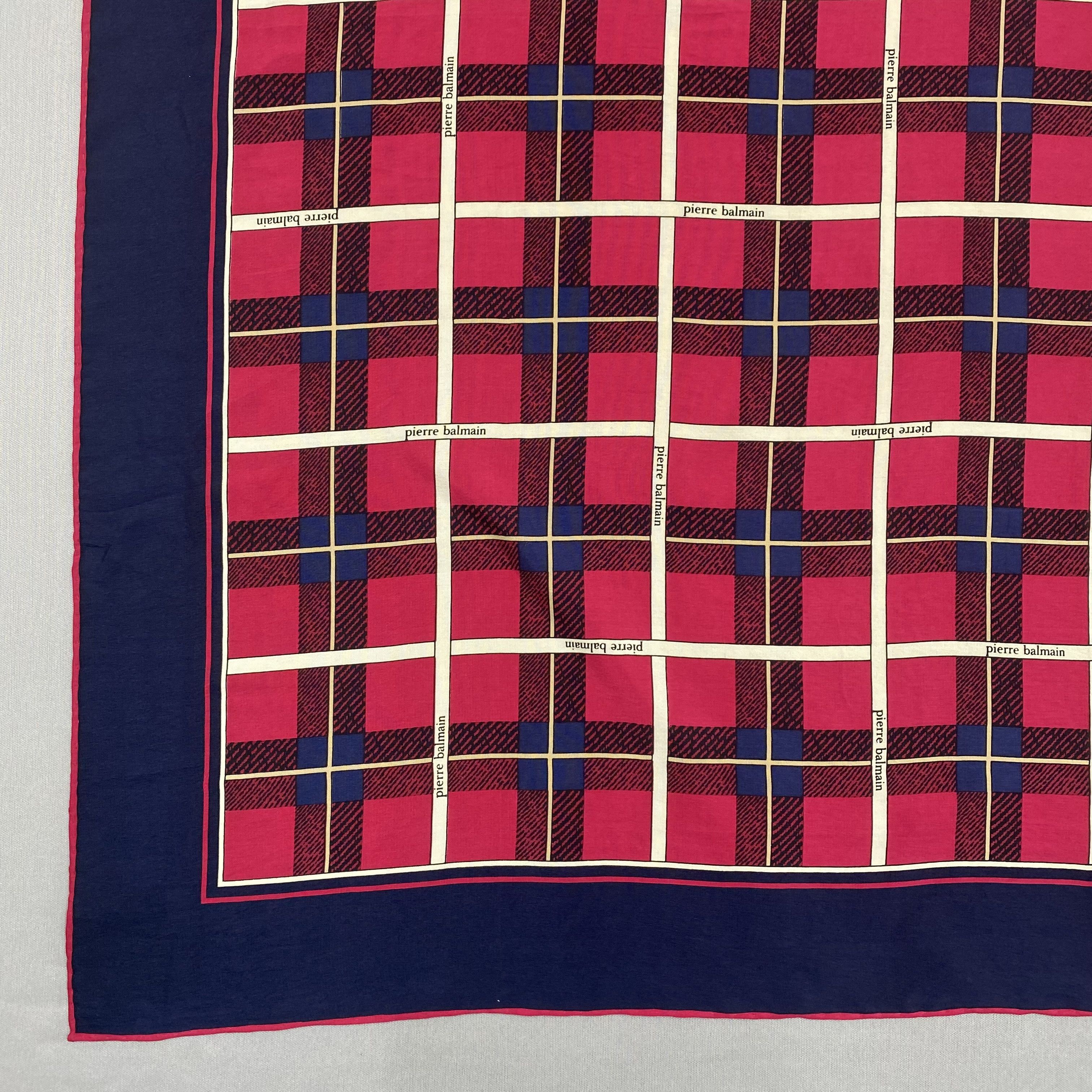 Japanese Brand Vintage Pierre Balmain SILK Scarf Twill Stole Wraps Scarves Size ONE SIZE - 8 Thumbnail