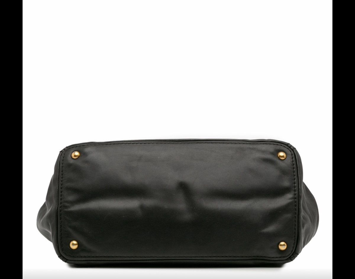 Prada Prada Black Vitello Soft Calf Front Pocket Tote Size ONE SIZE - 3 Thumbnail