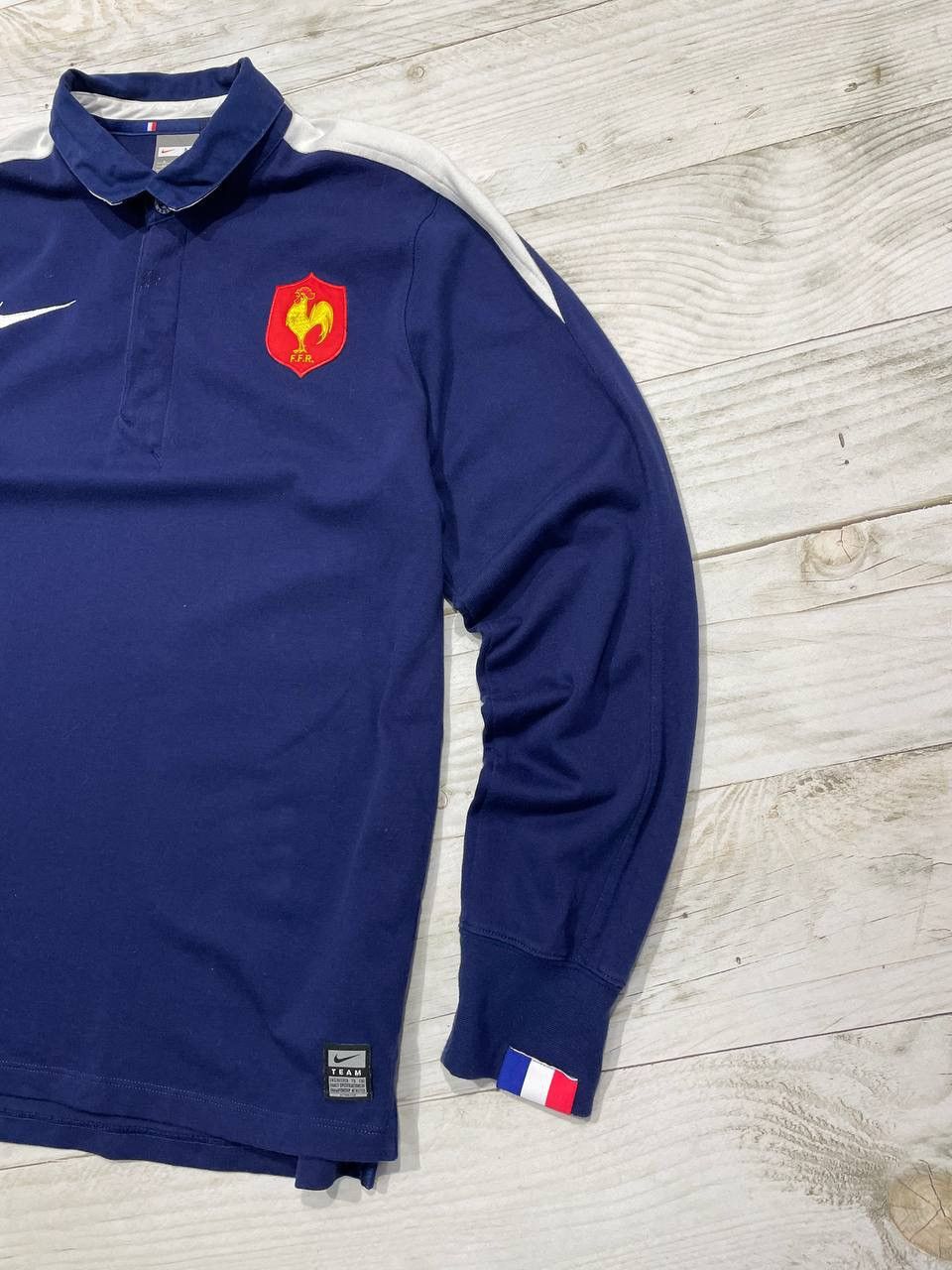 Nike Vintage Nike France Rugby Polo Shirt Long Sleeve 2000s Y2K Size US M / EU 48-50 / 2 - 4 Thumbnail