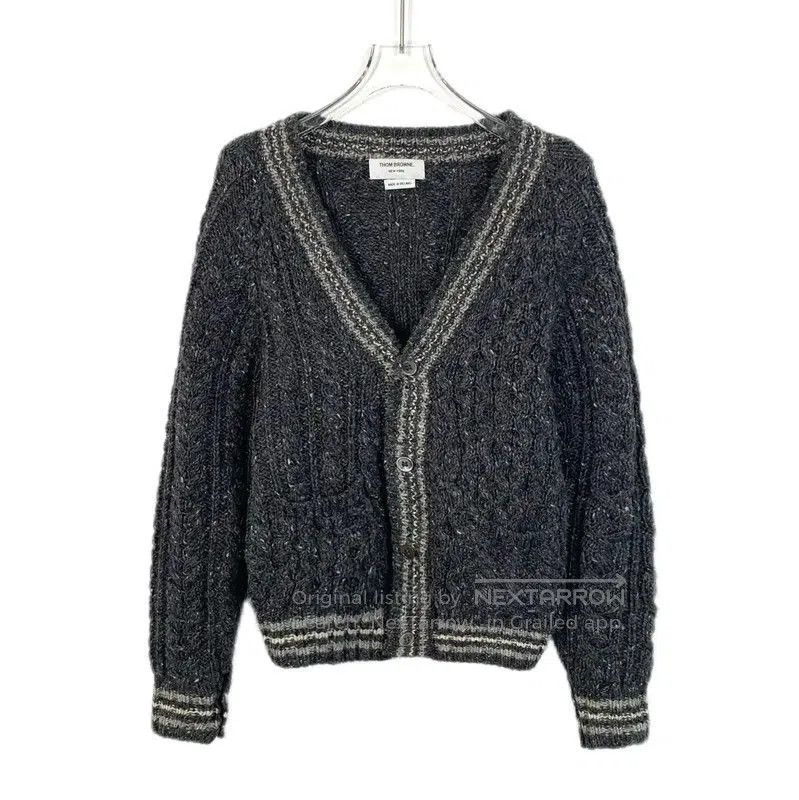 Thom Browne Thom Browne Women's Dark Gray Wool Cardigan . Size XS / US 0-2 / IT 36-38 - 1 Thumbnail