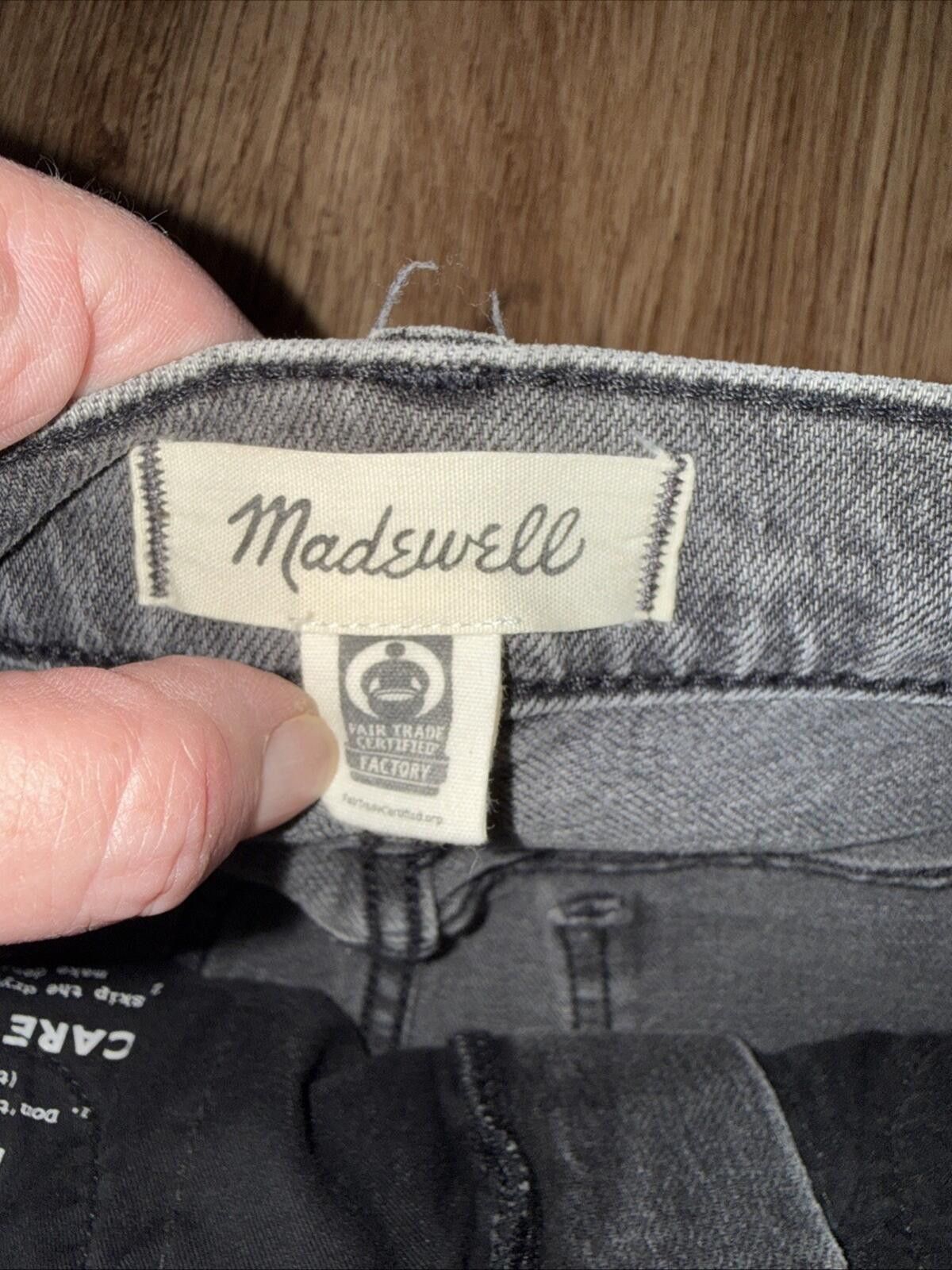 Madewell Madewell The Perfect Vintage Jeans Gray Distressed Raw Hem Size 26" / US 2 / IT 38 - 3 Thumbnail