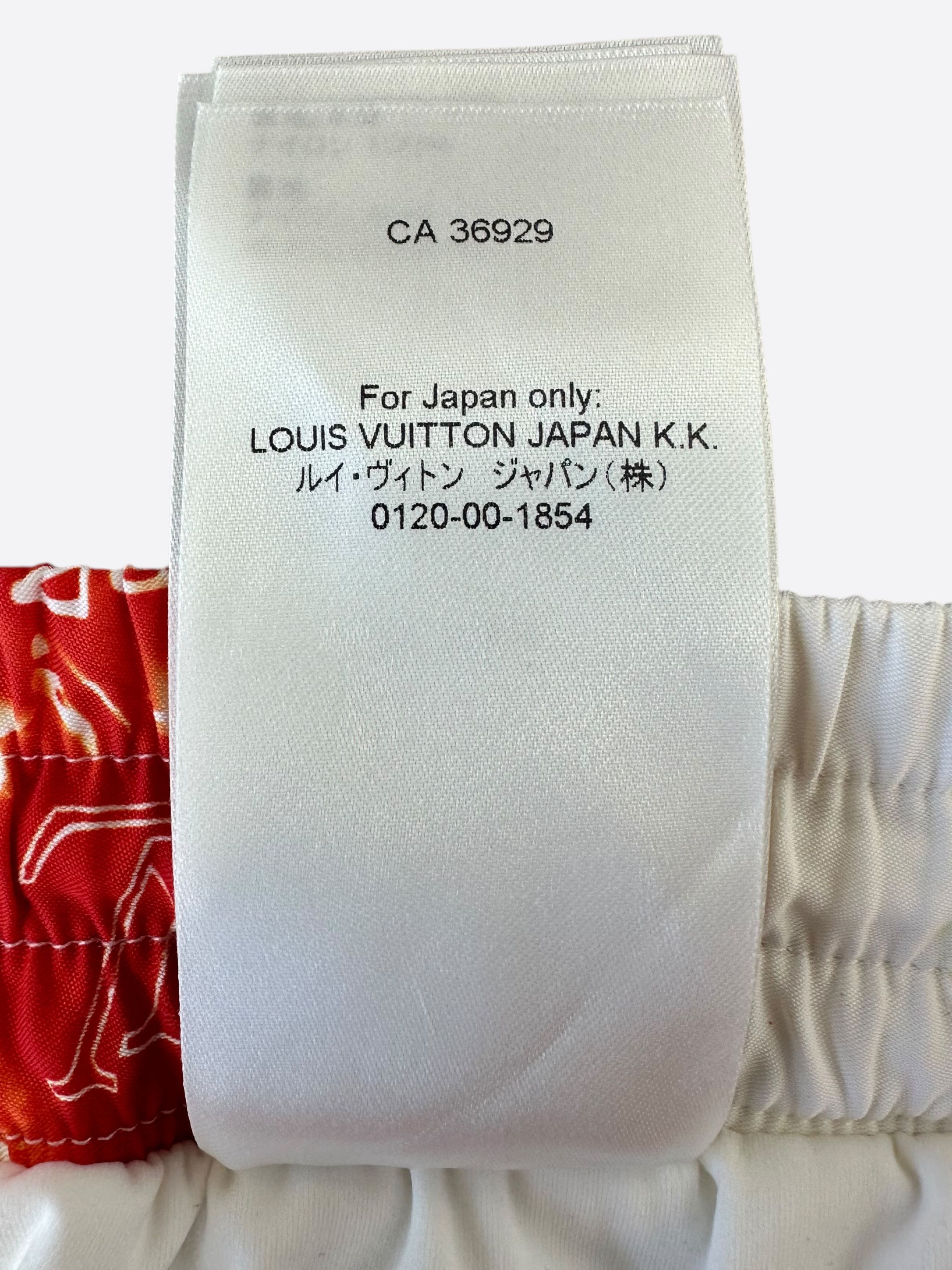 Louis Vuitton Louis Vuitton Red Bleached Bandana Monogram Swim Shorts Size US 30 / EU 46 - 8 Thumbnail