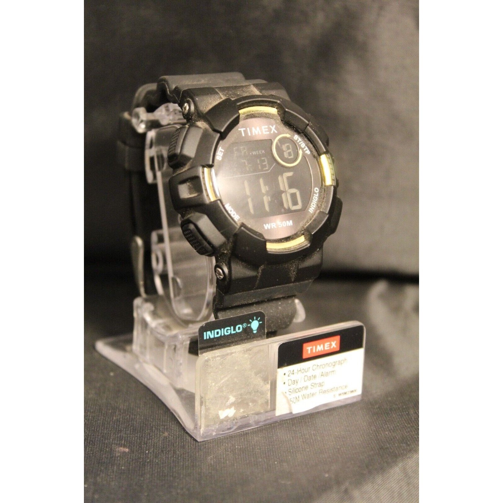 Timex Timex TW5M23600 Unisex Digital Black WatchDay/Date Alarm Size ONE SIZE - 3 Thumbnail