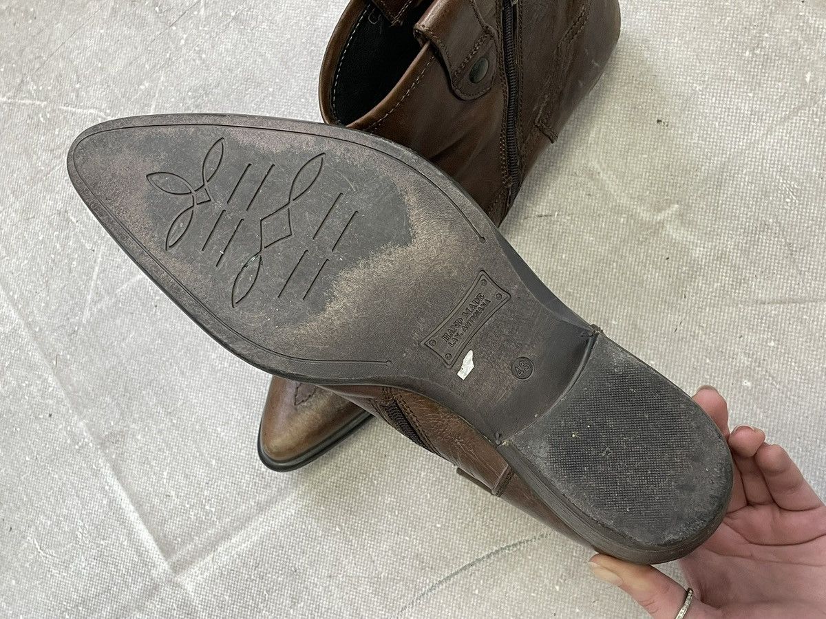 Hedi Slimane Artisan leather western boots archive 2000s guidi vibe Size US 10 / EU 43 - 10 Thumbnail