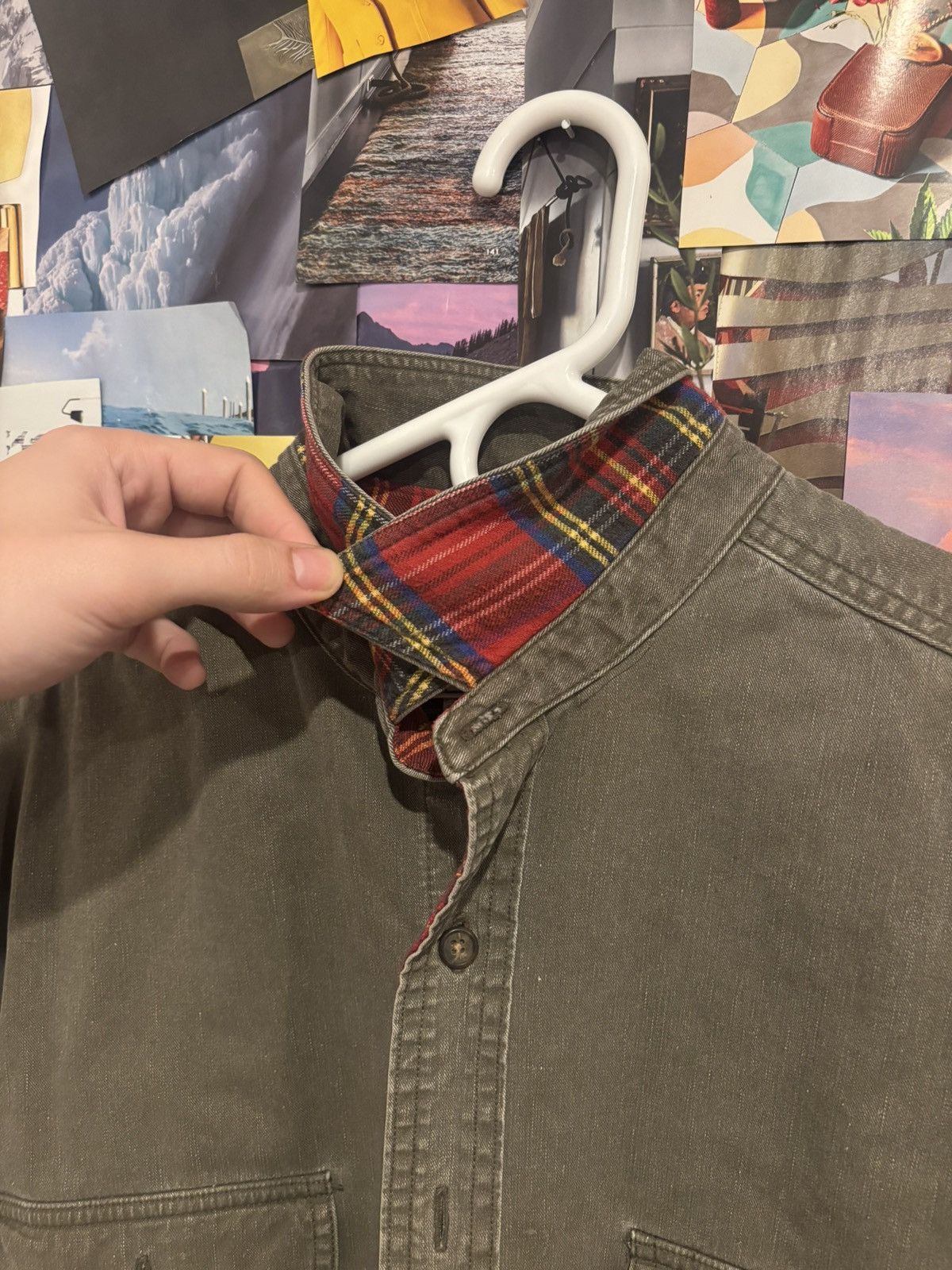 L.L. Bean 1980s L.L. Bean Green Chore Jacket Blanket Lined Size L Size US L / EU 52-54 / 3 - 4 Thumbnail