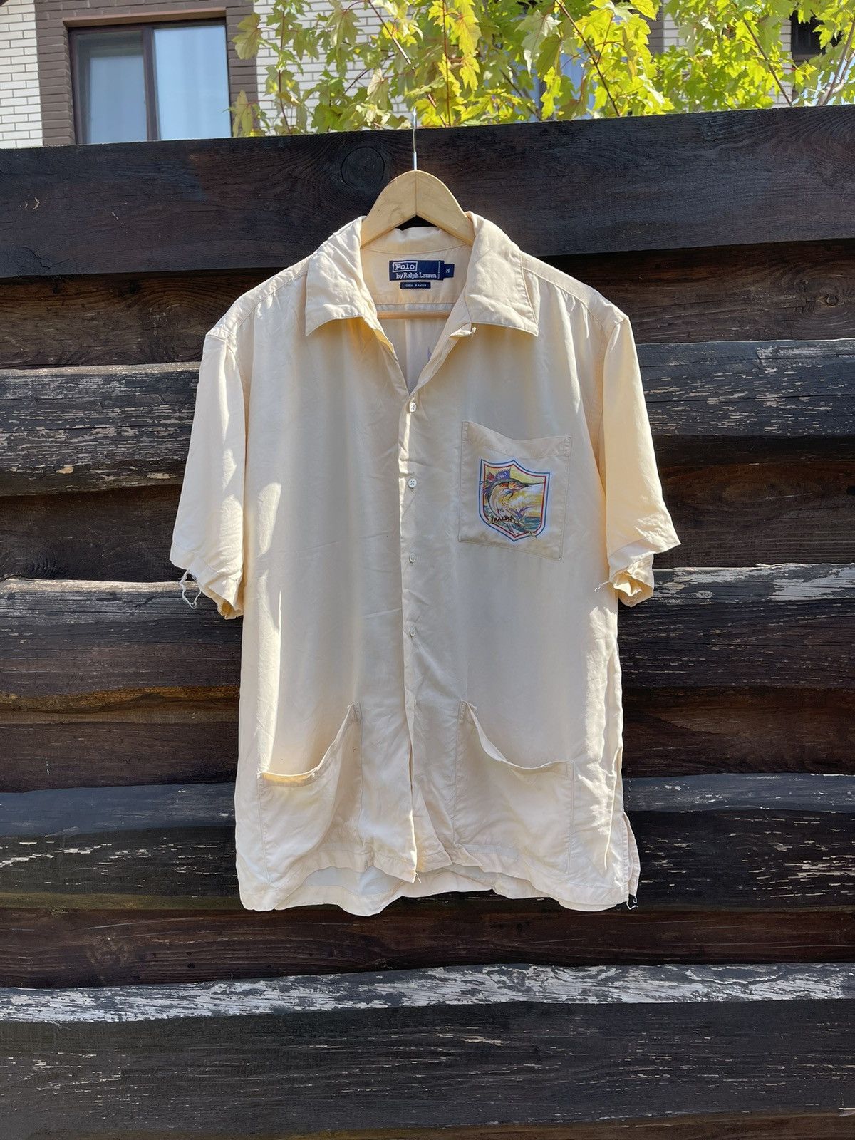 Polo Ralph Lauren 90’s Ralph Lauren Fishing vintage rayon shirt big logo Size US M / EU 48-50 / 2 - 6 Thumbnail