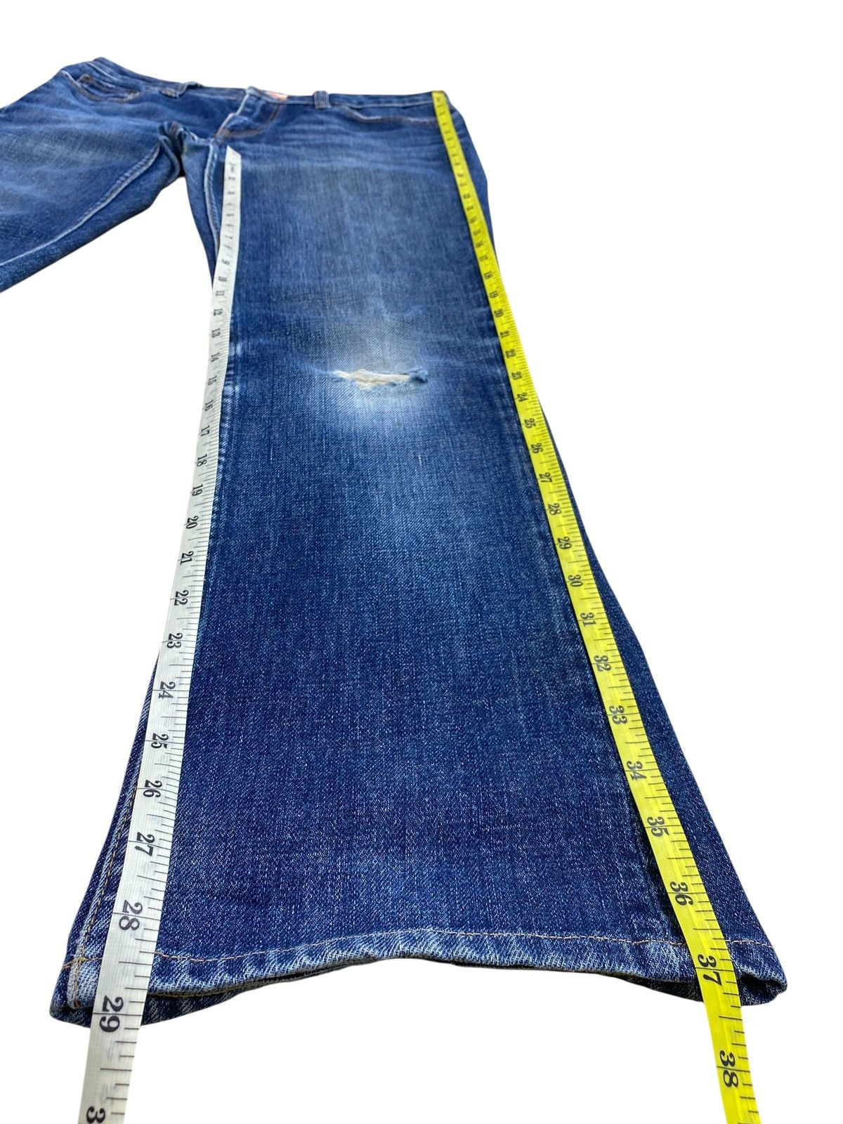 Japanese Brand Japanese Brand Sweet Camel Faded Style Ripped Jeans Size 31" - 9 Thumbnail