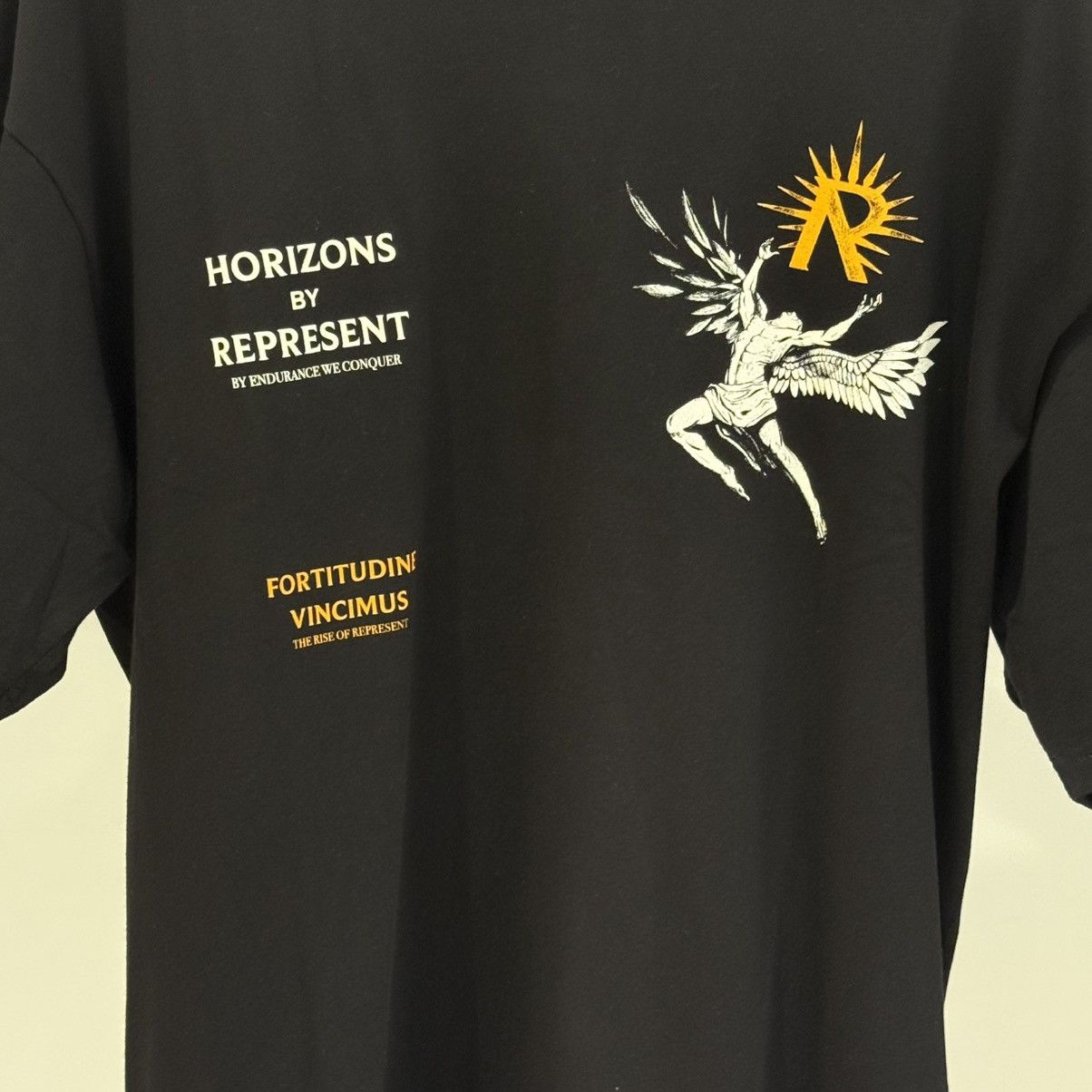 Represent Clo. Represent Men’s Icarus T-Shirt Jet Black Size US L / EU 52-54 / 3 - 2 Thumbnail