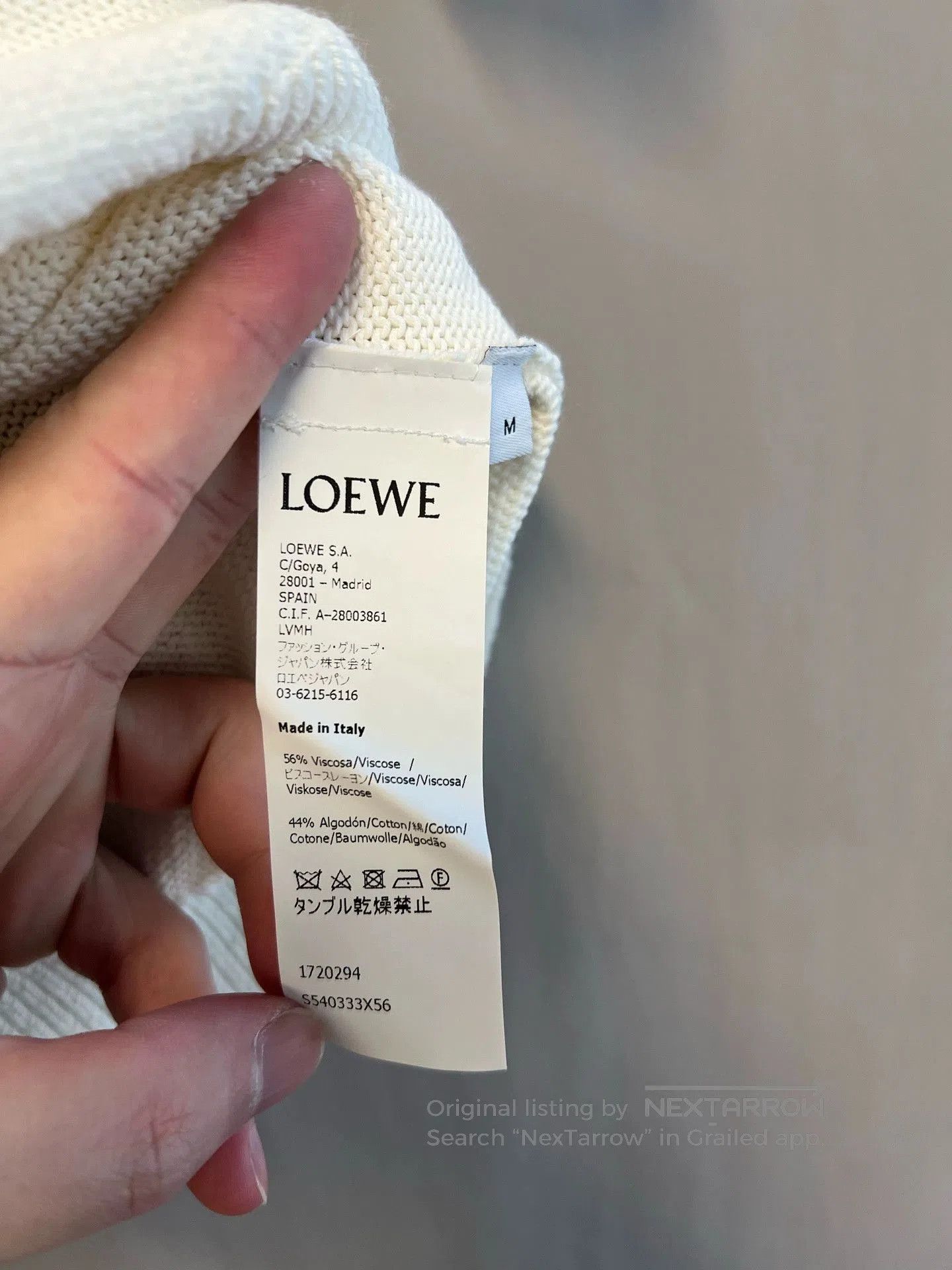 Loewe Loewe White Knit Short Sleeve Top. Size US M / EU 48-50 / 2 - 4 Thumbnail