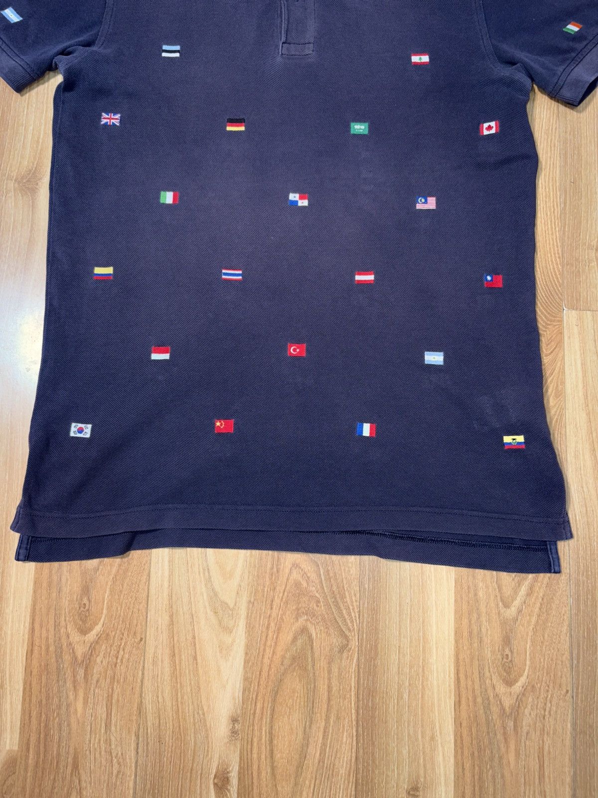 Brooks Brothers Brooks Brothers Supima Cotton Multi Flag Embroidered Polo Size US XXS / EU 40 - 5 Thumbnail