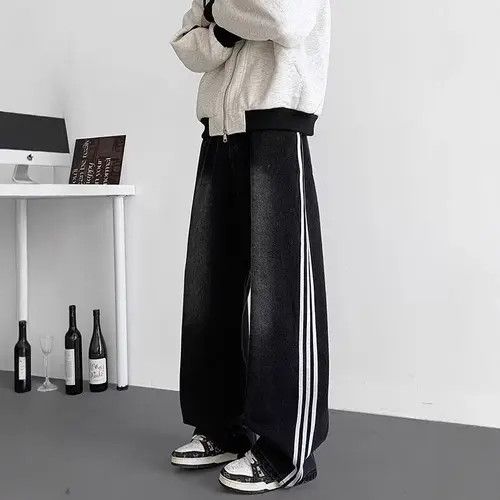 VIBE Track Straight Leg Baggy Jeans Size US 32 / EU 48 - 4 Thumbnail